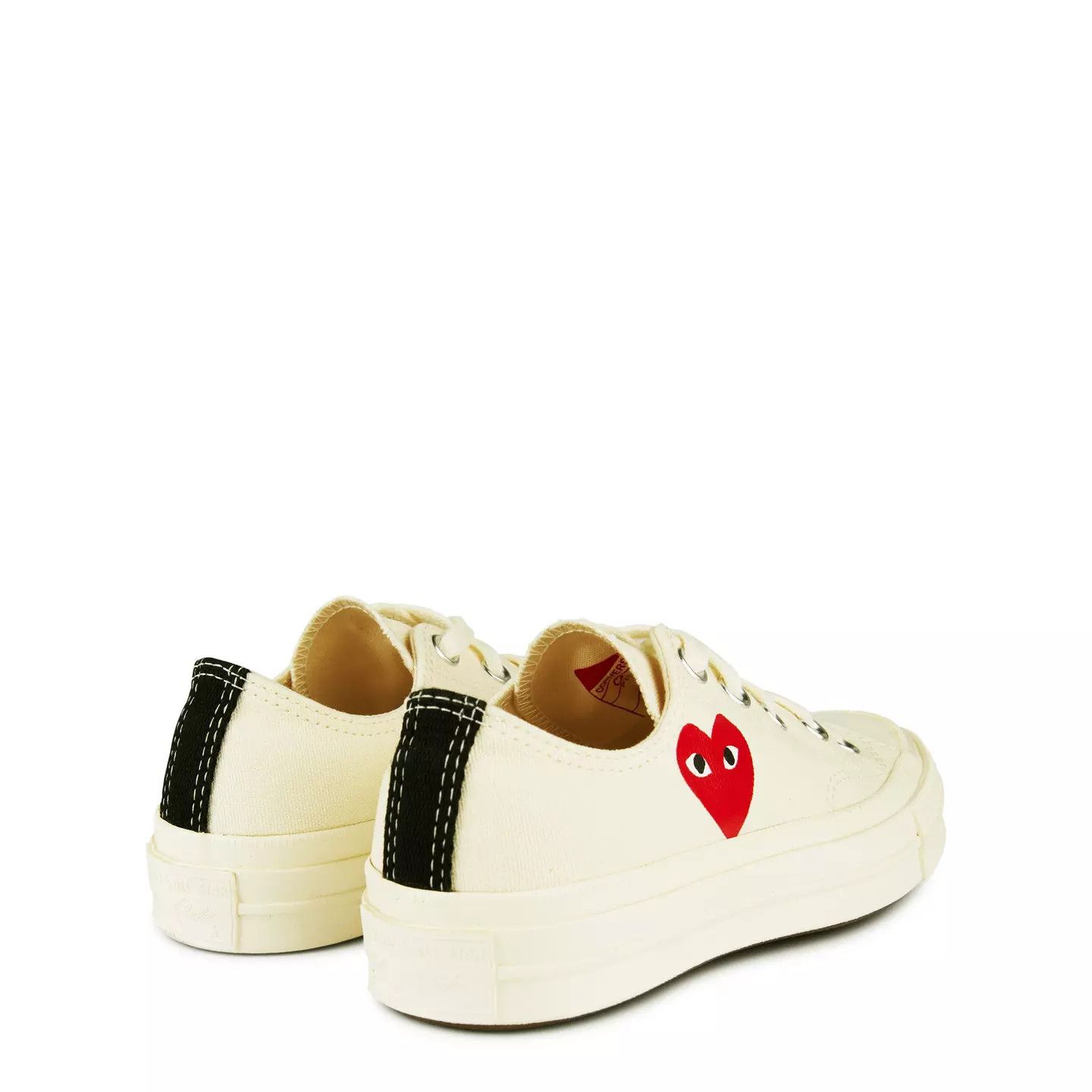 Comme des Garcons PLAY o1g2r1mq0426 Chuck 70 Sneakers in Beige Size US 12 / EU 45 - 5 Thumbnail