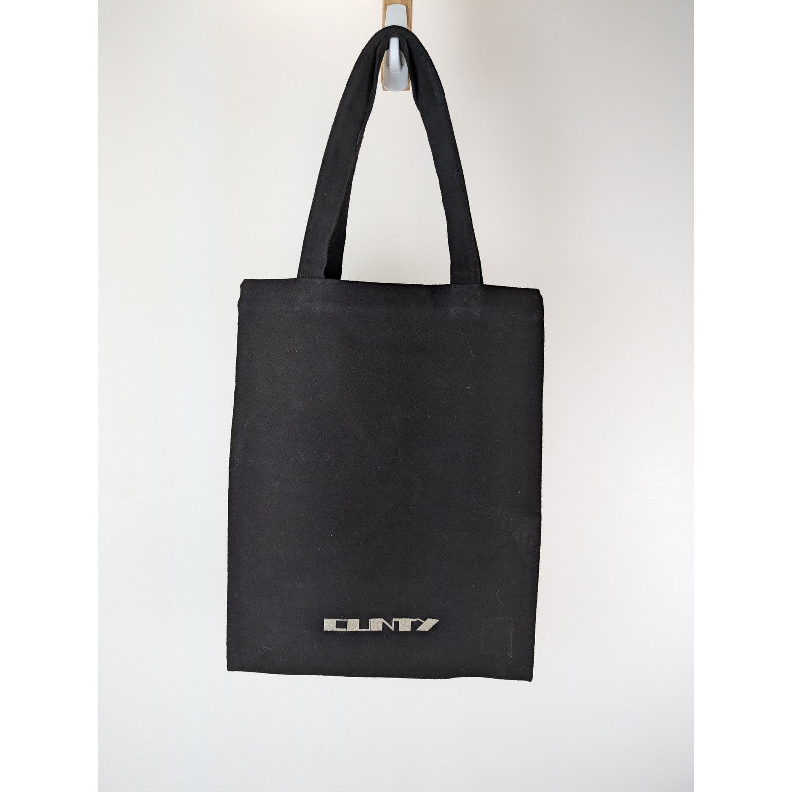 Rick Owens Drkshdw o1rshd1 Size: OS / cotton canvas shopper tote bag in Black Size ONE SIZE - 7 Thumbnail
