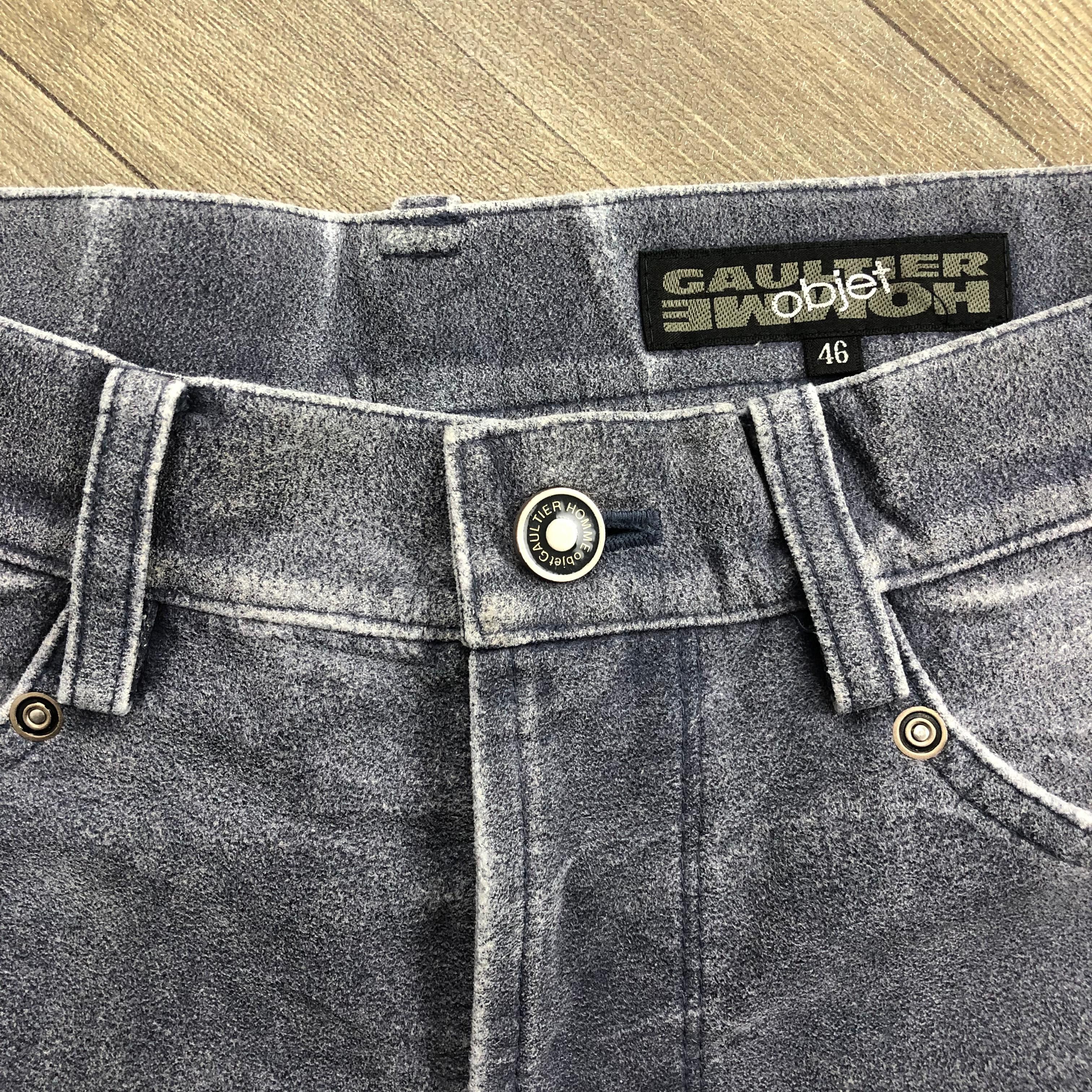 Gaultier Homme Objet 2000s Gaultier Homme Objet Faded Lgb Style Denim Jeans Size US 30 / EU 46 - 8 Thumbnail