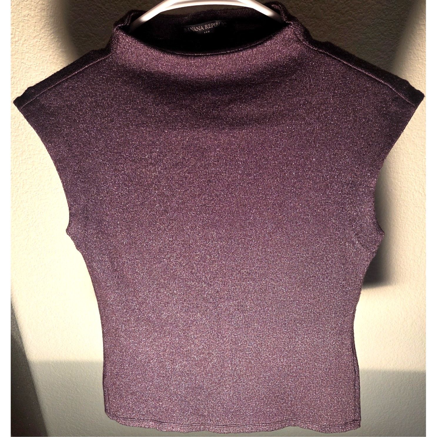 Banana Republic Banana Republic Metallic Shimmer Sleeveless Sweater - XS Size XS / US 0-2 / IT 36-38 - 3 Thumbnail