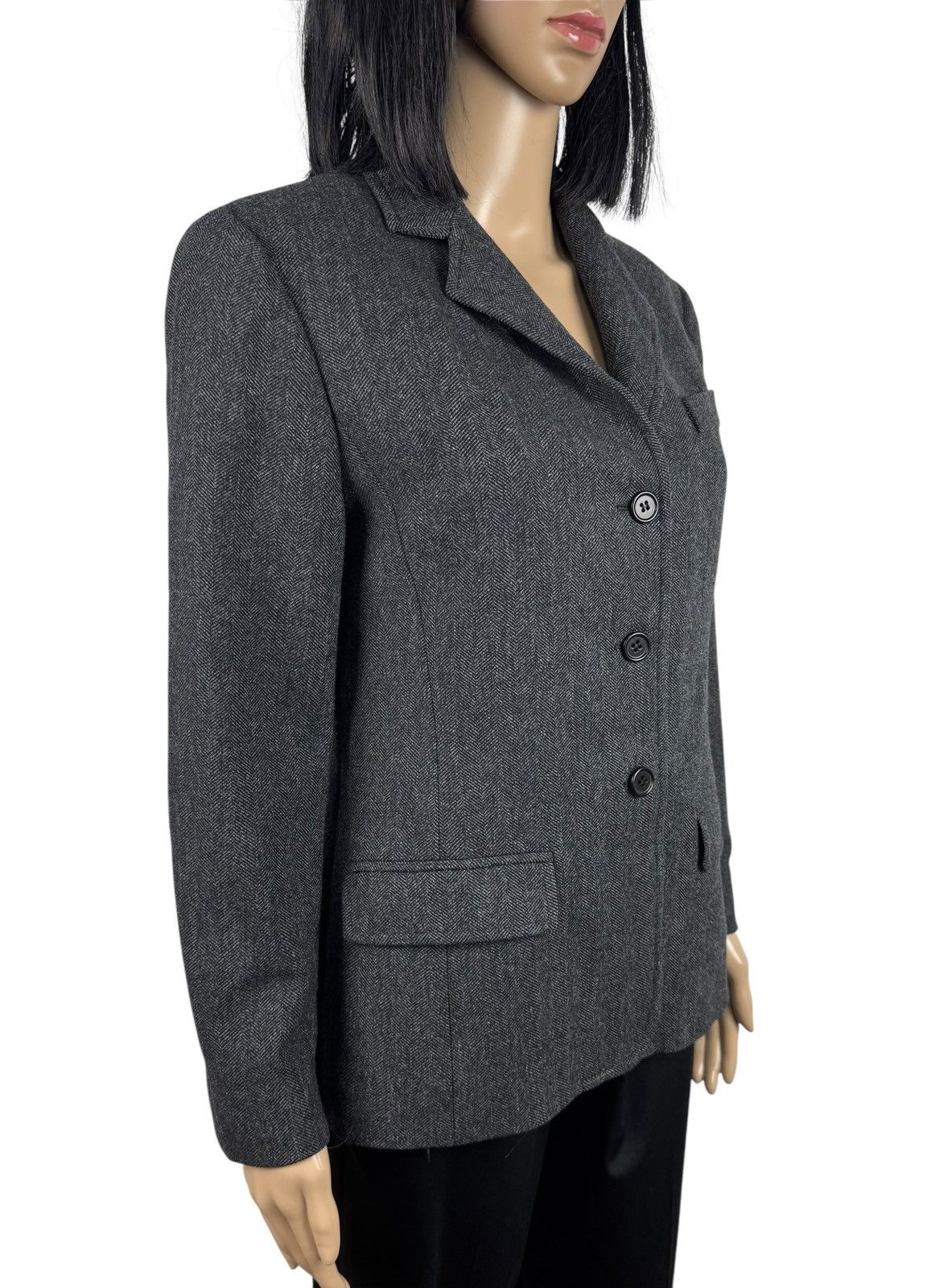 Weekend Max Mara Weekend Max Mara Twill Blazer Wool Nylon size UK8 IT40 Size S / US 4 / IT 40 - 3 Thumbnail