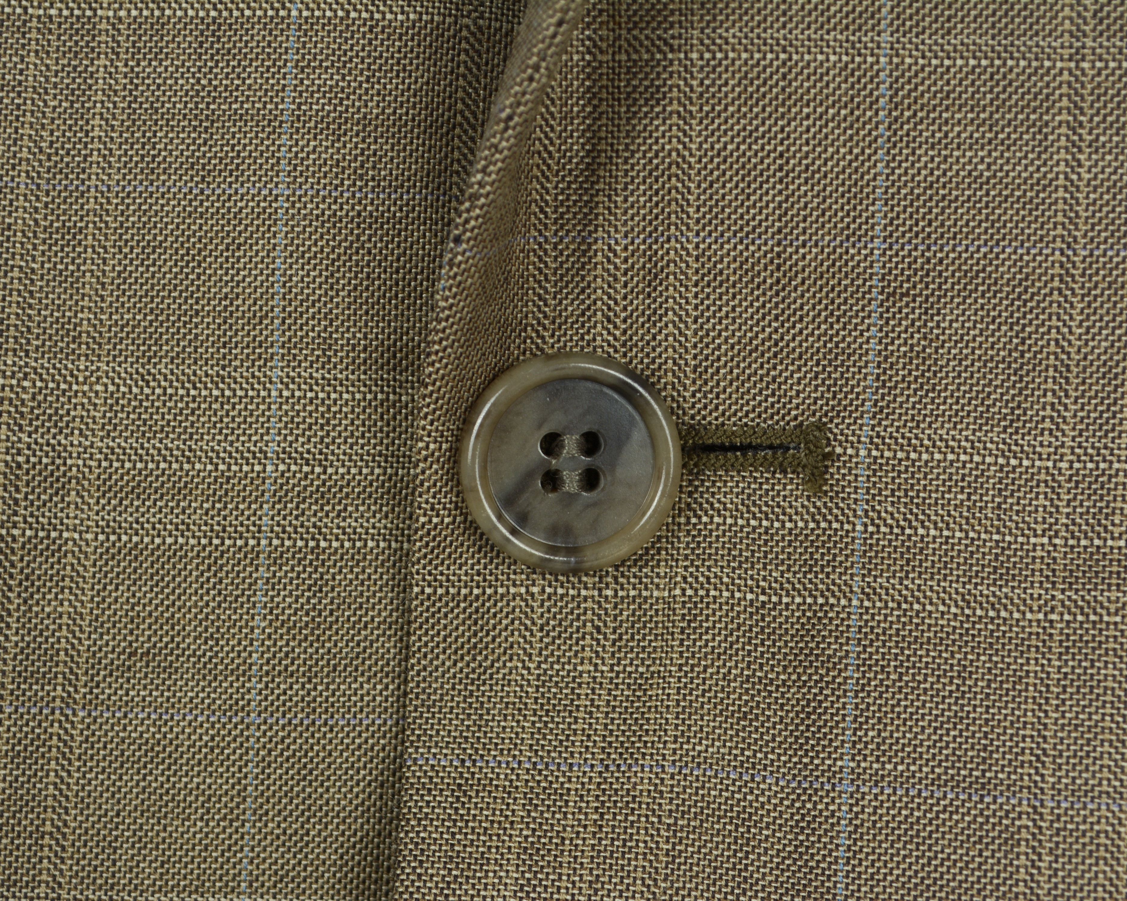 Designer New BOGART Checked Brown Blazer Wool UK 36 Jacket Suit Coat Size 36R - 3 Thumbnail
