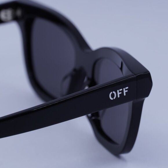 Off-White Off-White OERI143 LINCOLN 1007 Sunglasses Black Square Frame Size ONE SIZE - 9 Thumbnail