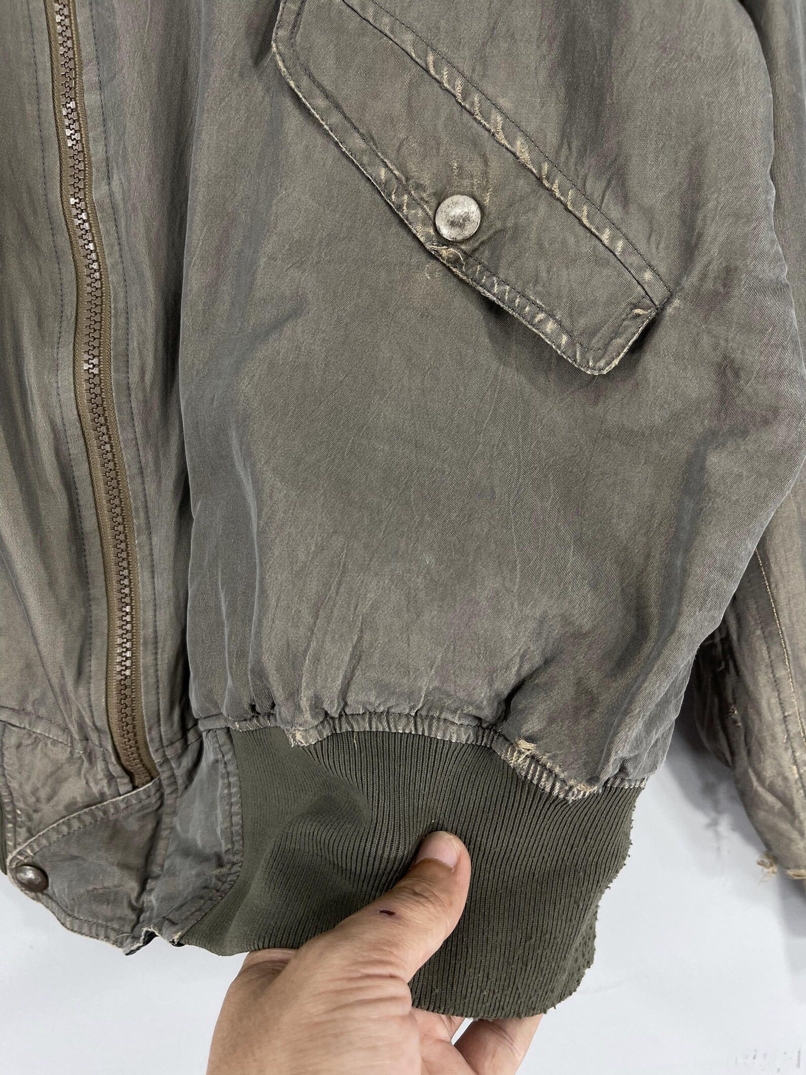 Y's for Men × Yohji Yamamoto Shimmer Bomber Washed Size US M / EU 48-50 / 2 - 9 Thumbnail