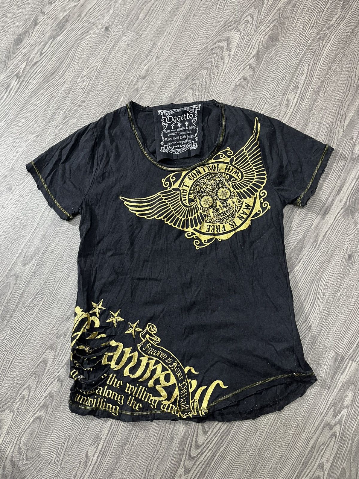 Japanese Brand 🇯🇵Y2k Oggetto street style t-shirts Size US L / EU 52-54 / 3 - 1 Thumbnail