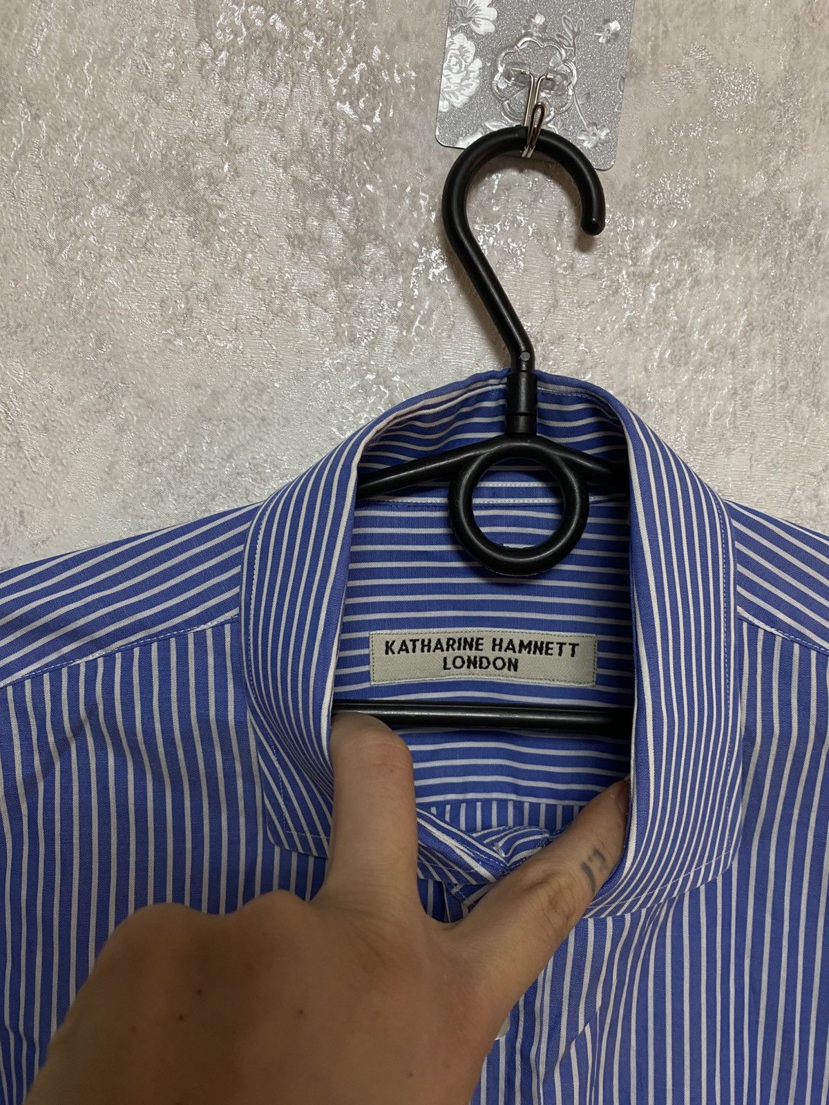 Katharine Hamnett London Katharine Hamnett striped oversized shirt Size US XL / EU 56 / 4 - 3 Thumbnail