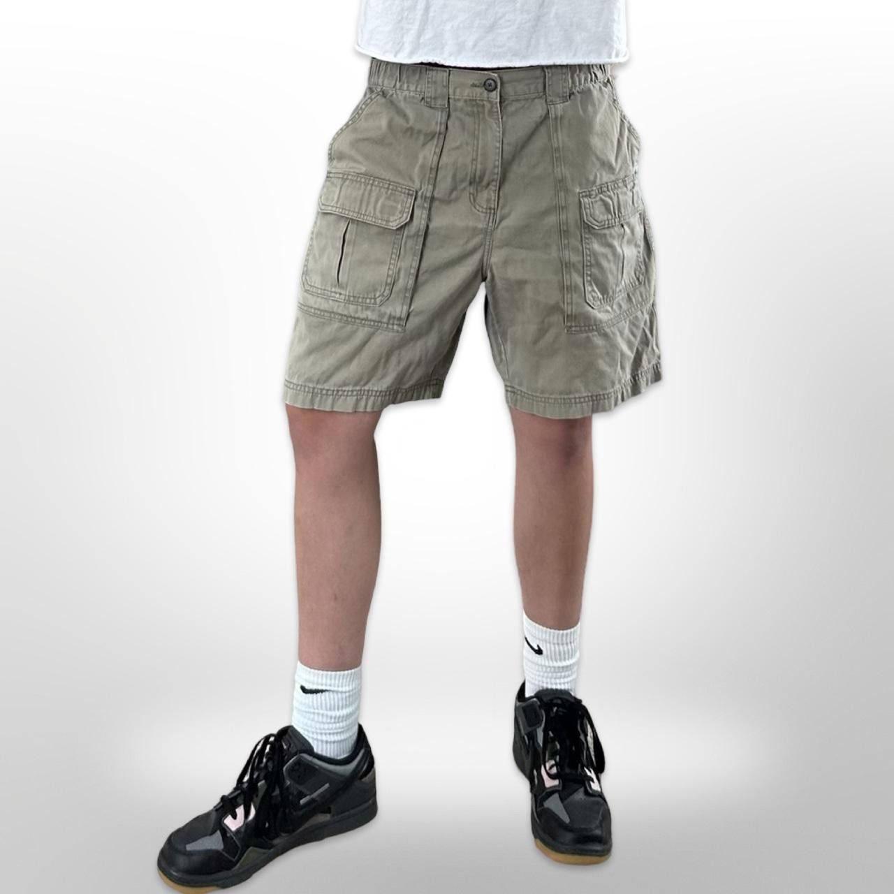 Croft & Barrow × Vintage Vintage Green Baggy Cargo Shorts Size US 36 / EU 52 - 1 Thumbnail