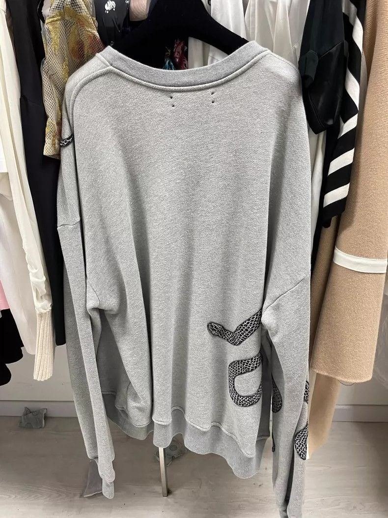 Amiri Amiri black snake sweater Size US S / EU 44-46 / 1 - 8 Thumbnail