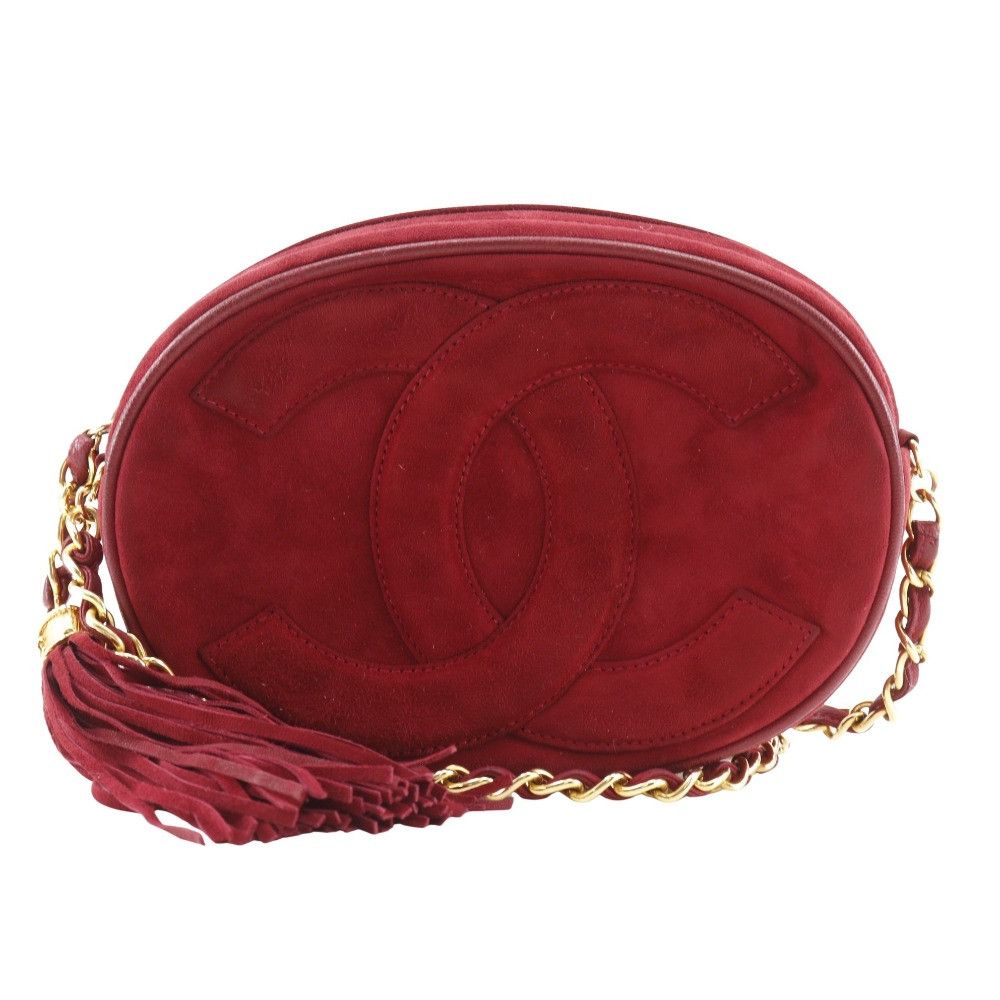 Chanel Chanel Chanel Coco Mark Suede Chain Shoulder Bag Suede Shoulder Bag DUTY FREE for USA Size ONE SIZE - 1 Thumbnail