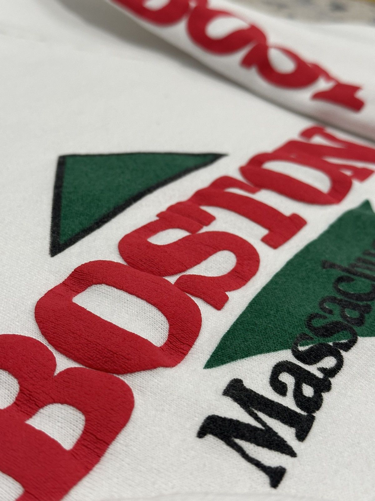 Bostonian Vintage 90s Boston Massachusetts Puff Print Crewneck Size L Size US L / EU 52-54 / 3 - 8 Thumbnail