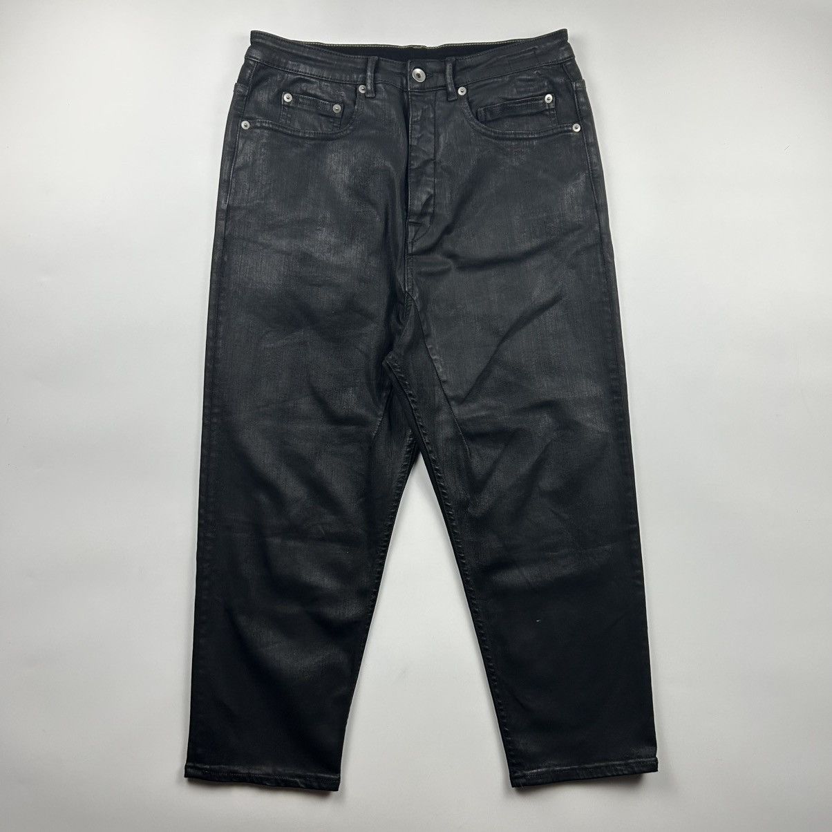 Rick Owens Drkshdw Rick Owens Drkshdw “larry” Waxed Jeans Size US 28 / EU 44 - 1 Thumbnail