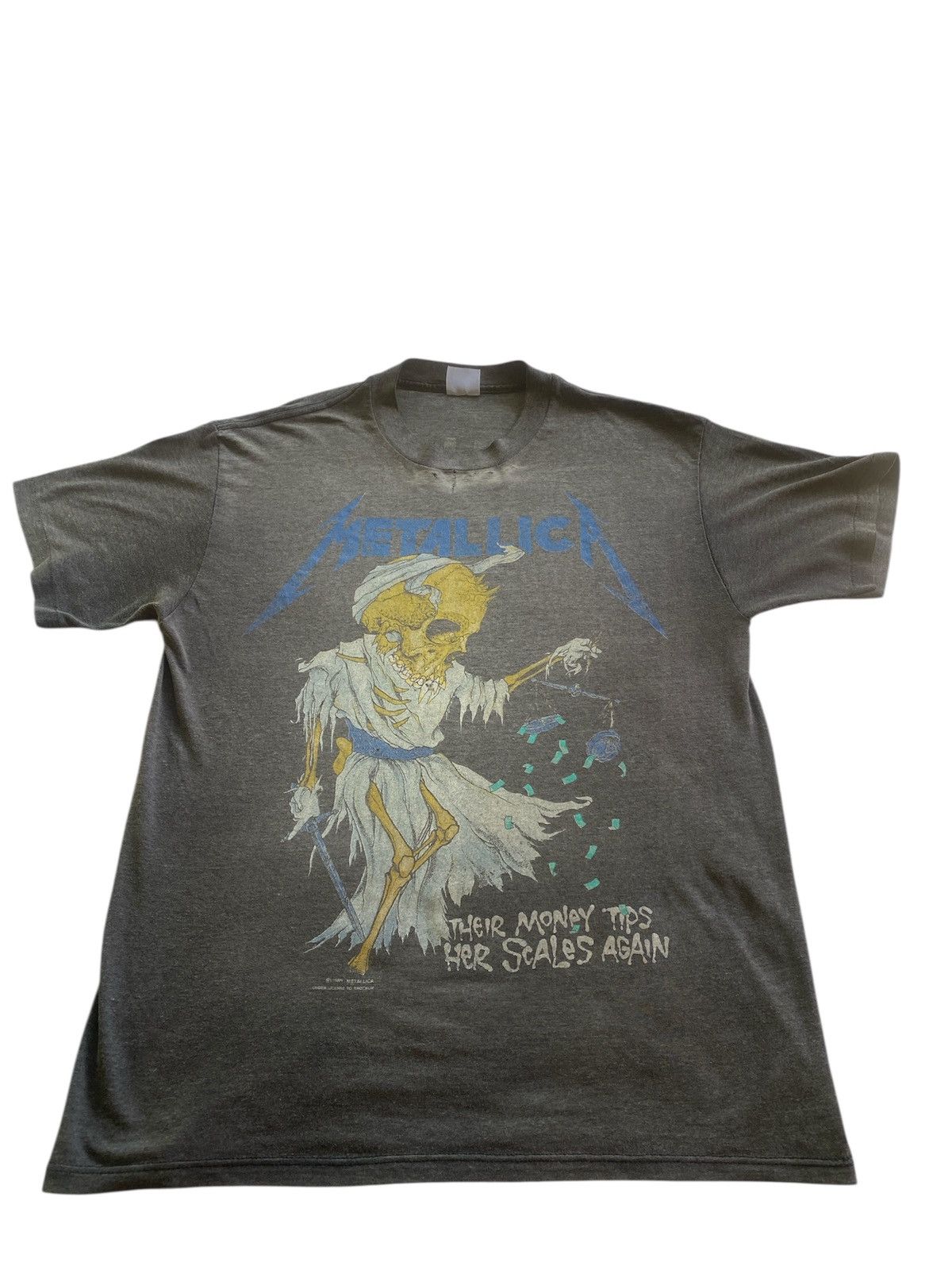 Band Tees Vintage Metallica Pushead 80s Size US L / EU 52-54 / 3 - 1 Thumbnail