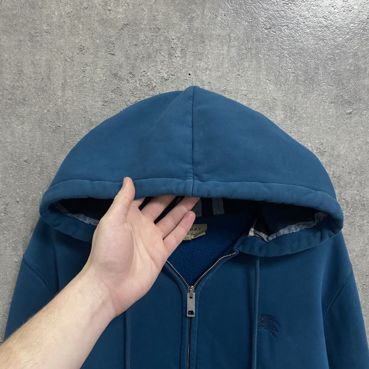 Burberry Blue Burberry zip hoodie Size US L / EU 52-54 / 3 - 6 Thumbnail