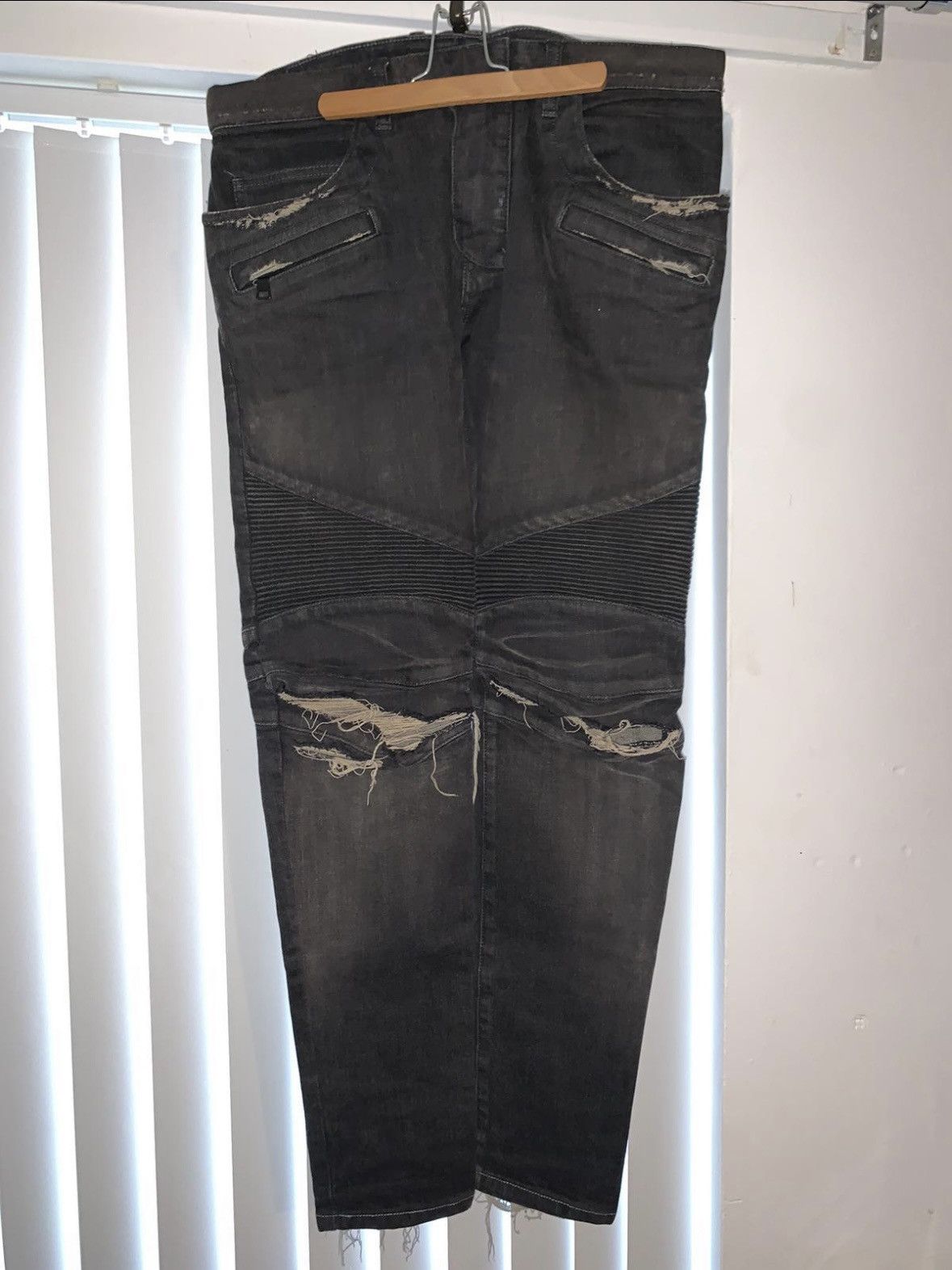 Balmain Balmain biker jeans Size US 33 - 1 Thumbnail