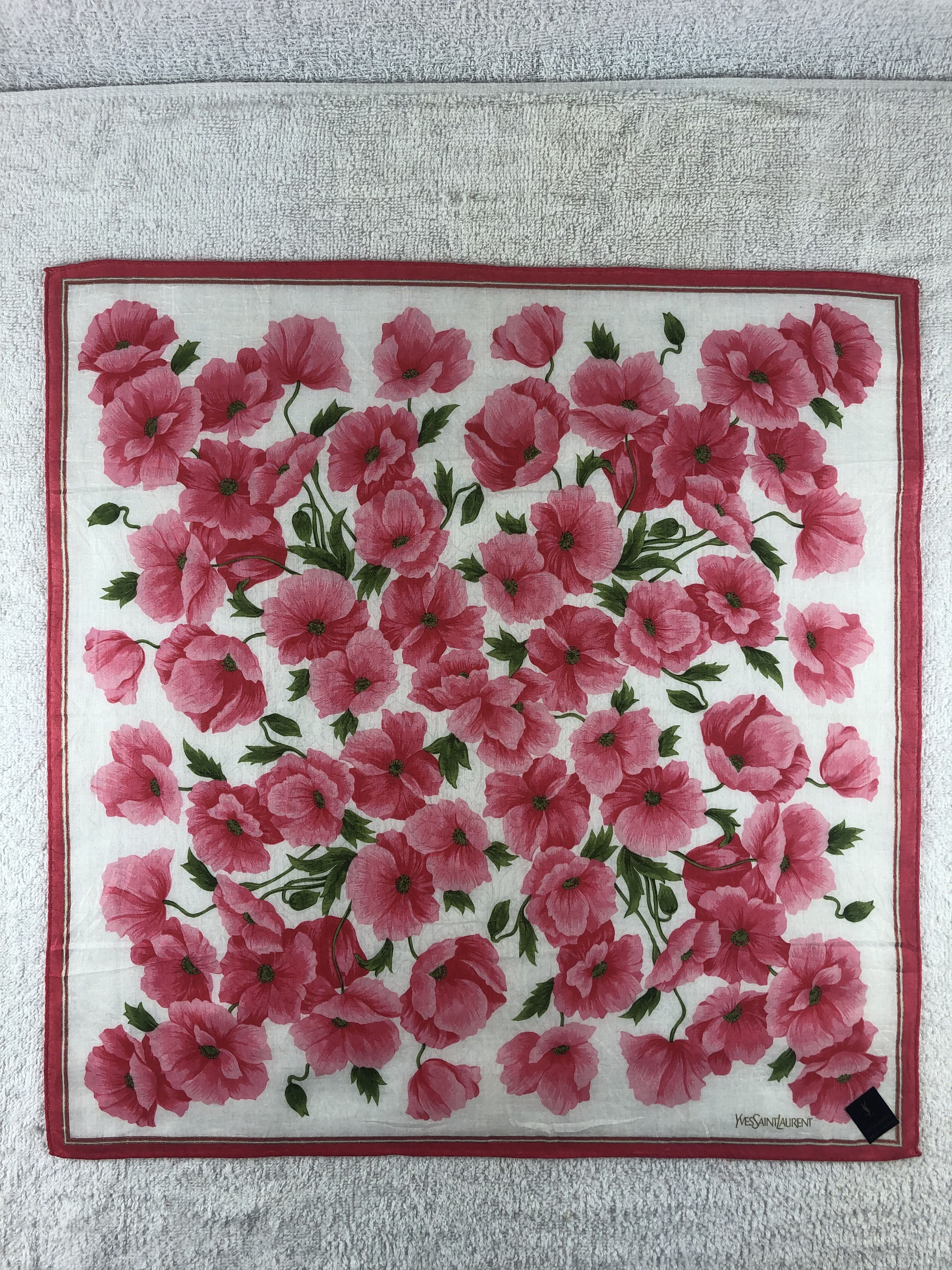 Yves Saint Laurent Yves Saint Laurent Handkerchief / Bandana / Neckerchief Size ONE SIZE - 3 Thumbnail