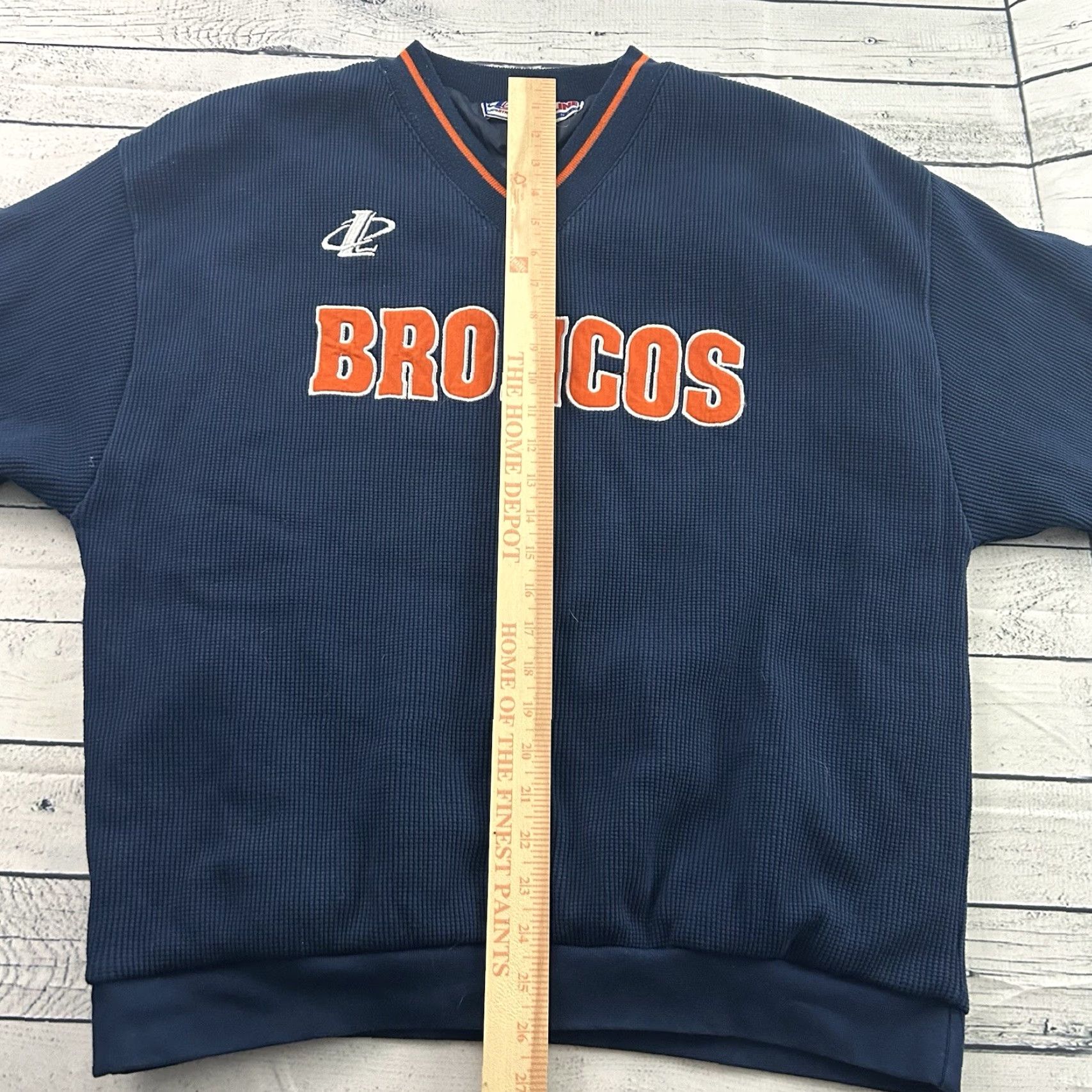 Vintage VINTAGE Logo Athletic Denver Broncos Pullover Sweatshirt Men Large Blue Lined Size US L / EU 52-54 / 3 - 5 Thumbnail