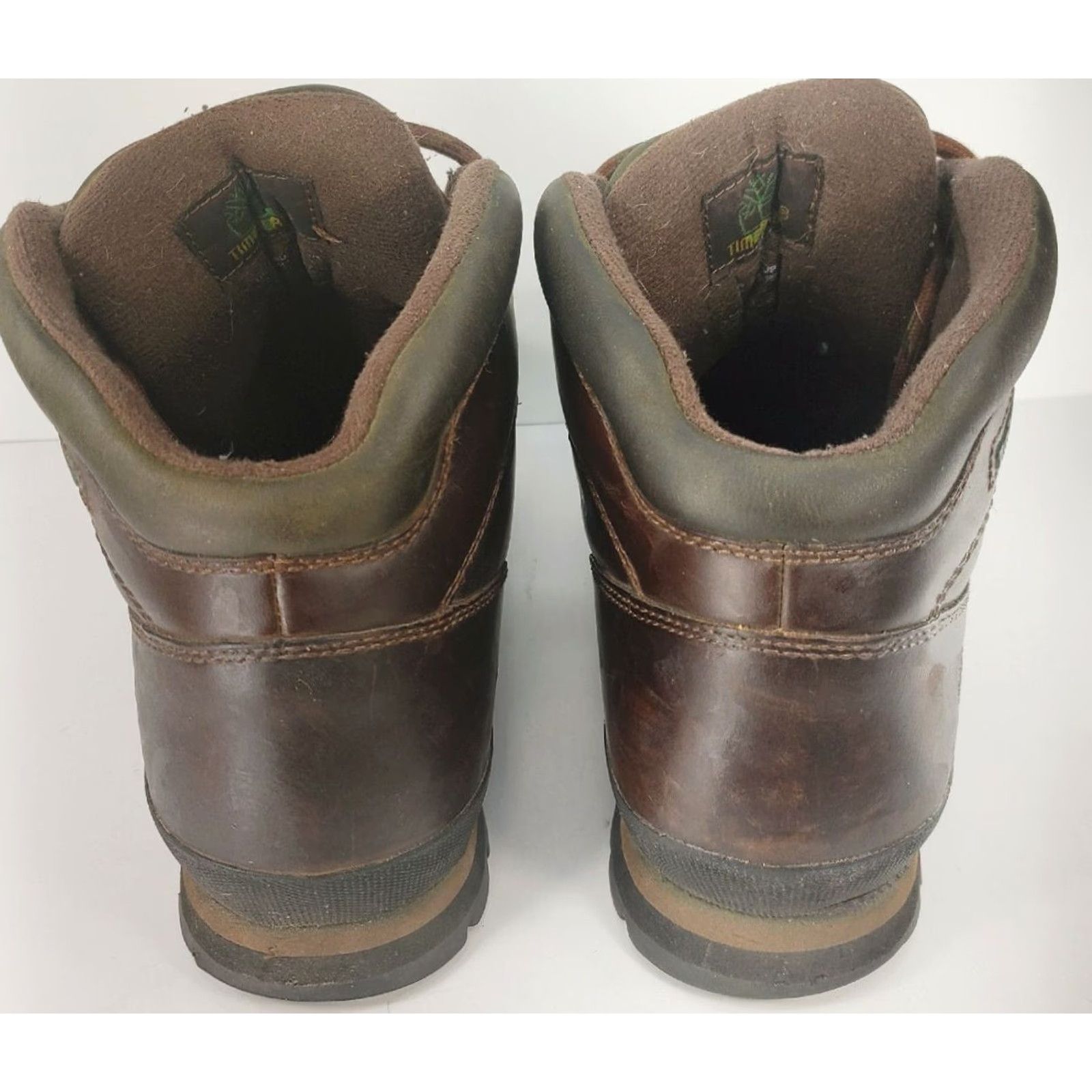 Timberland VINTAGE Timberland Eurohiker Ankle Boot Mens 10.5W Wide Brown Leather Hiking Trail Work Shoes Size US 10 / EU 43 - 6 Thumbnail