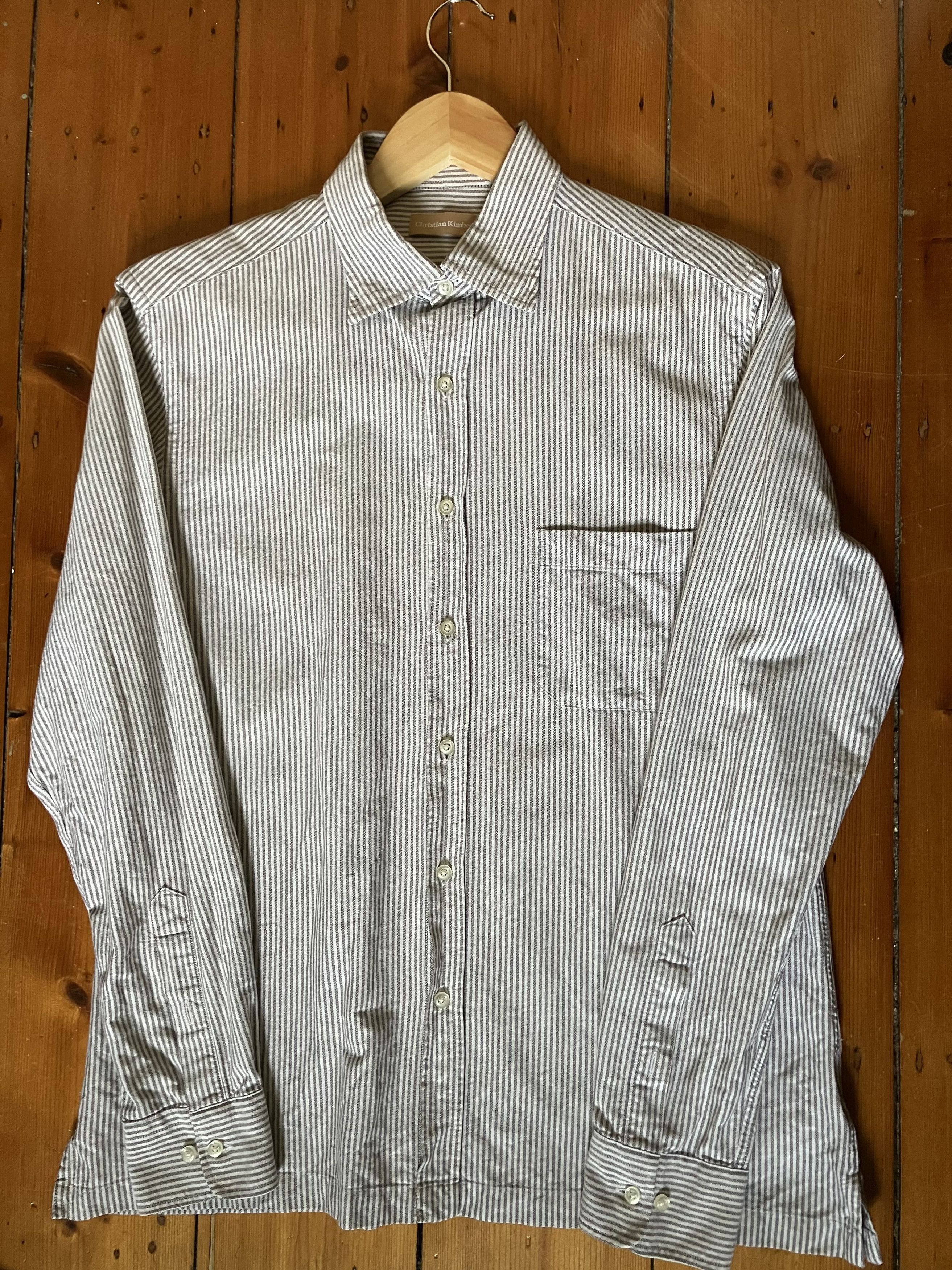 Christian Kimber Christian Kimber Stripe OCBD Shirt Size US M / EU 48-50 / 2 - 1 Thumbnail