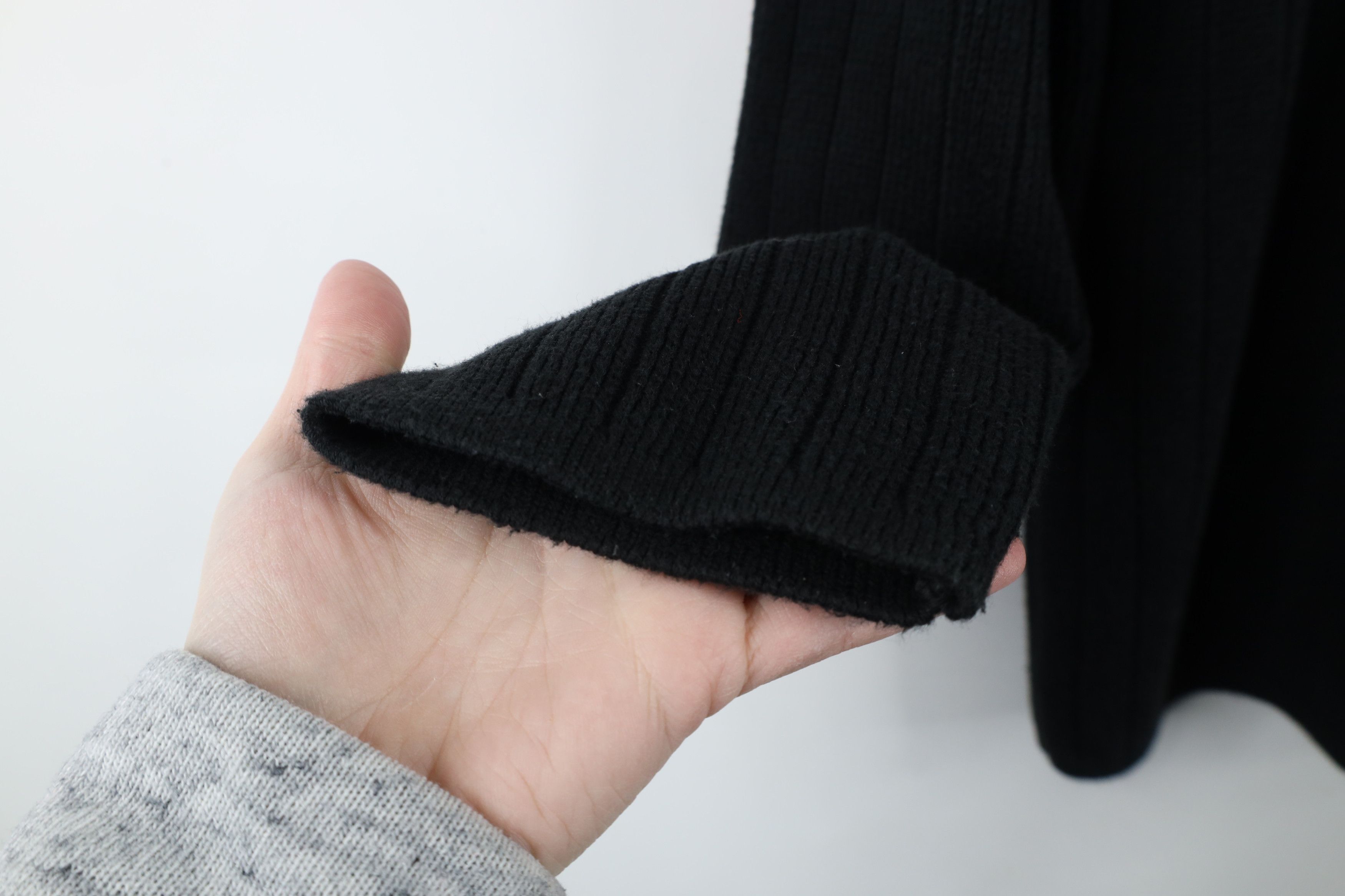 Vintage Vintage 90s Streetwear Block Ribbed Knit Mock Neck Sweater Size US M / EU 48-50 / 2 - 5 Thumbnail