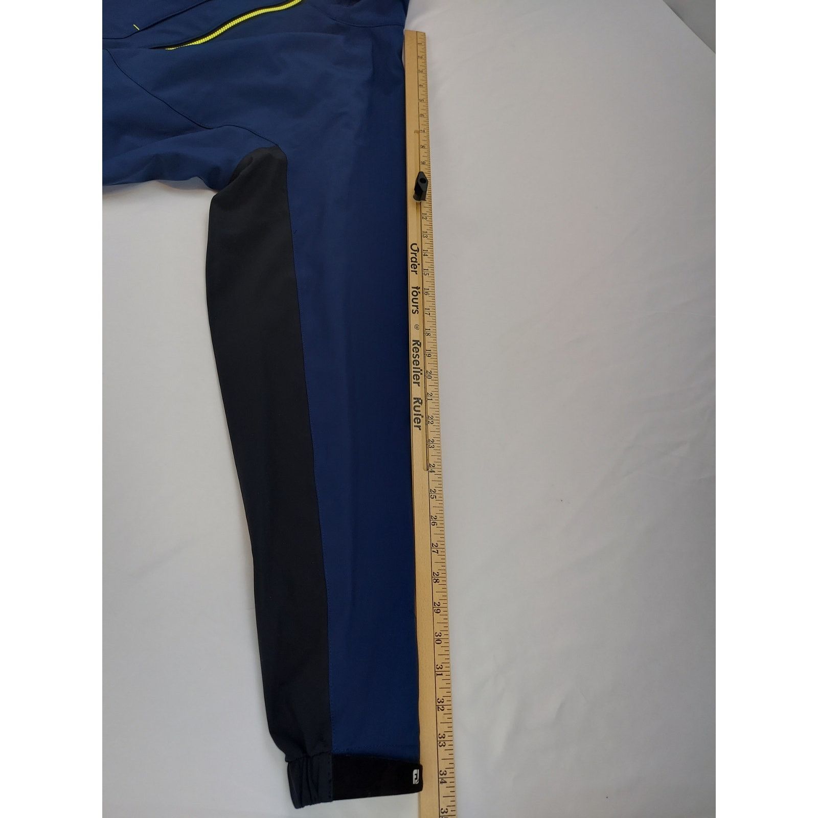 Footjoy FootJoy Mens XL Blue Lime Green DryJoys Tour LTS Golf Jacket Size US XL / EU 56 / 4 - 4 Thumbnail