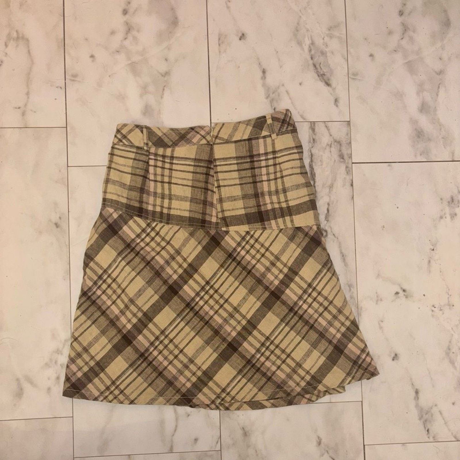 & Other Stories Sherry Taylor Plaid Mini Skirt Plus Size 1X Preppy Size 36" / US 14 / IT 50 - 14 Thumbnail