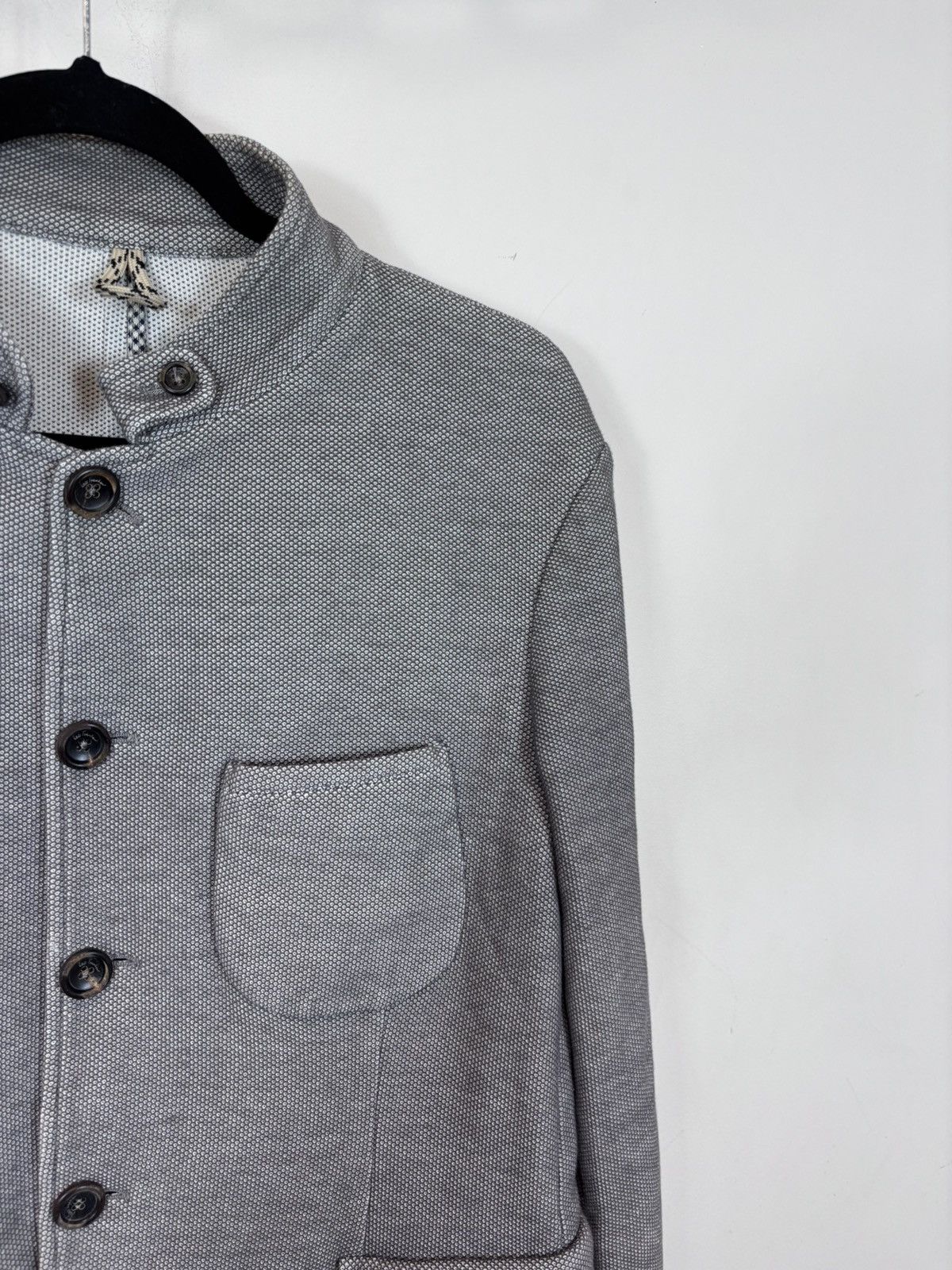 Other Luis Trenker Men’s Grey Stand Up Collar Jacket Coat Size US L / EU 52-54 / 3 - 3 Thumbnail
