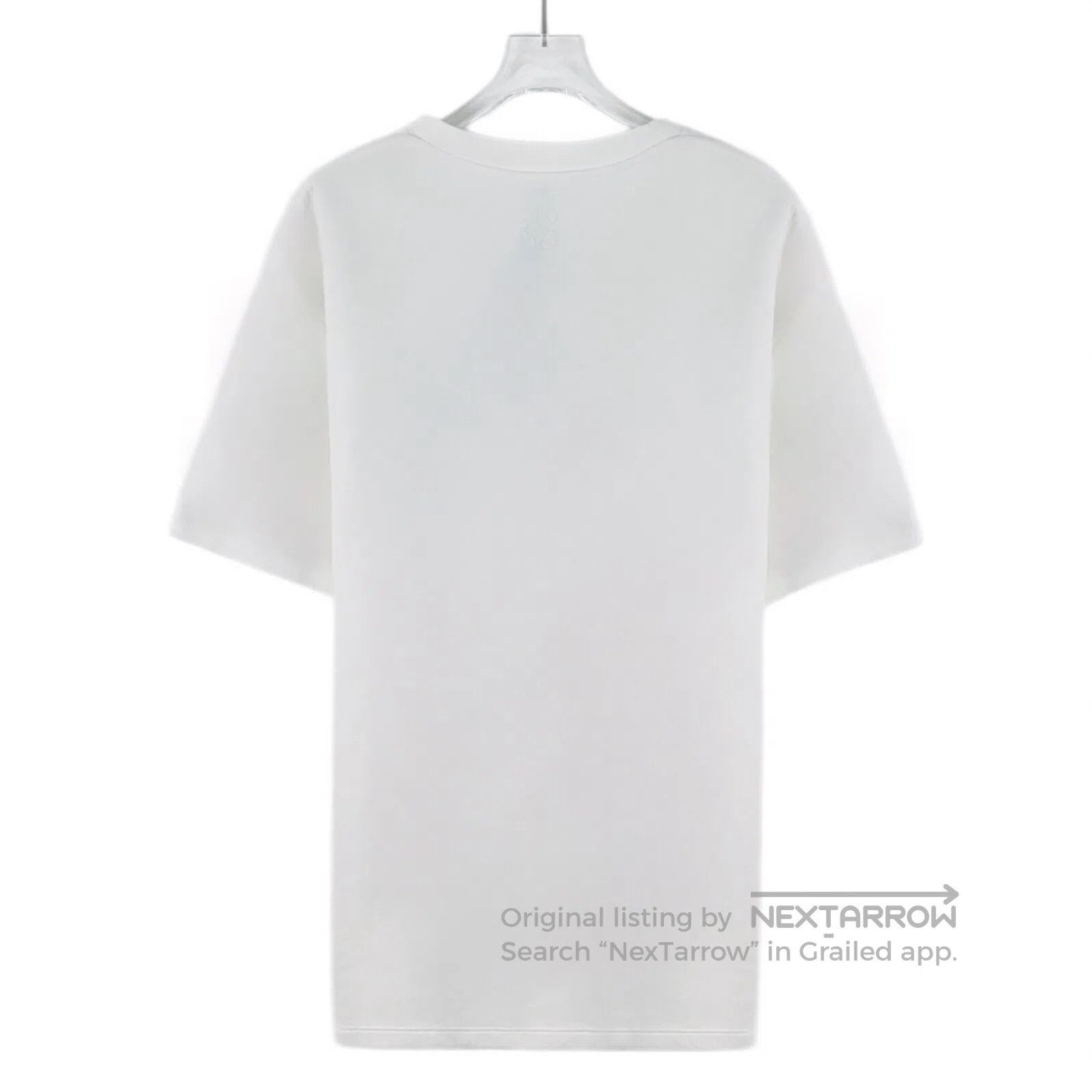 Loewe Loewe White Logo Pattern Printed Cotton Crew Neck Short Sl Size US M / EU 48-50 / 2 - 2 Thumbnail