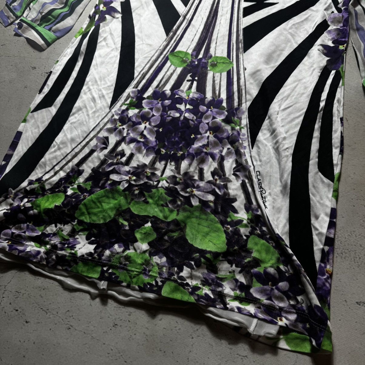 Just Cavalli × Roberto Cavalli vintage class roberto cavalli silk dress flowers print Size XL / US 12-14 / IT 48-50 - 11 Thumbnail