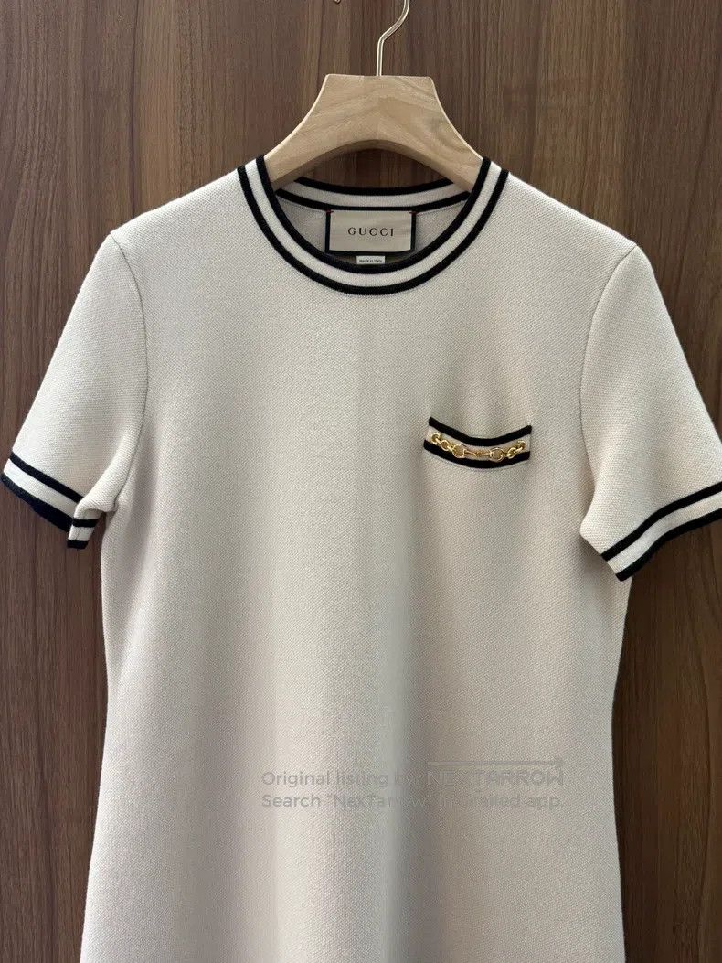 Gucci Gucci Off-white knitted dress Size M / US 6-8 / IT 42-44 - 4 Thumbnail