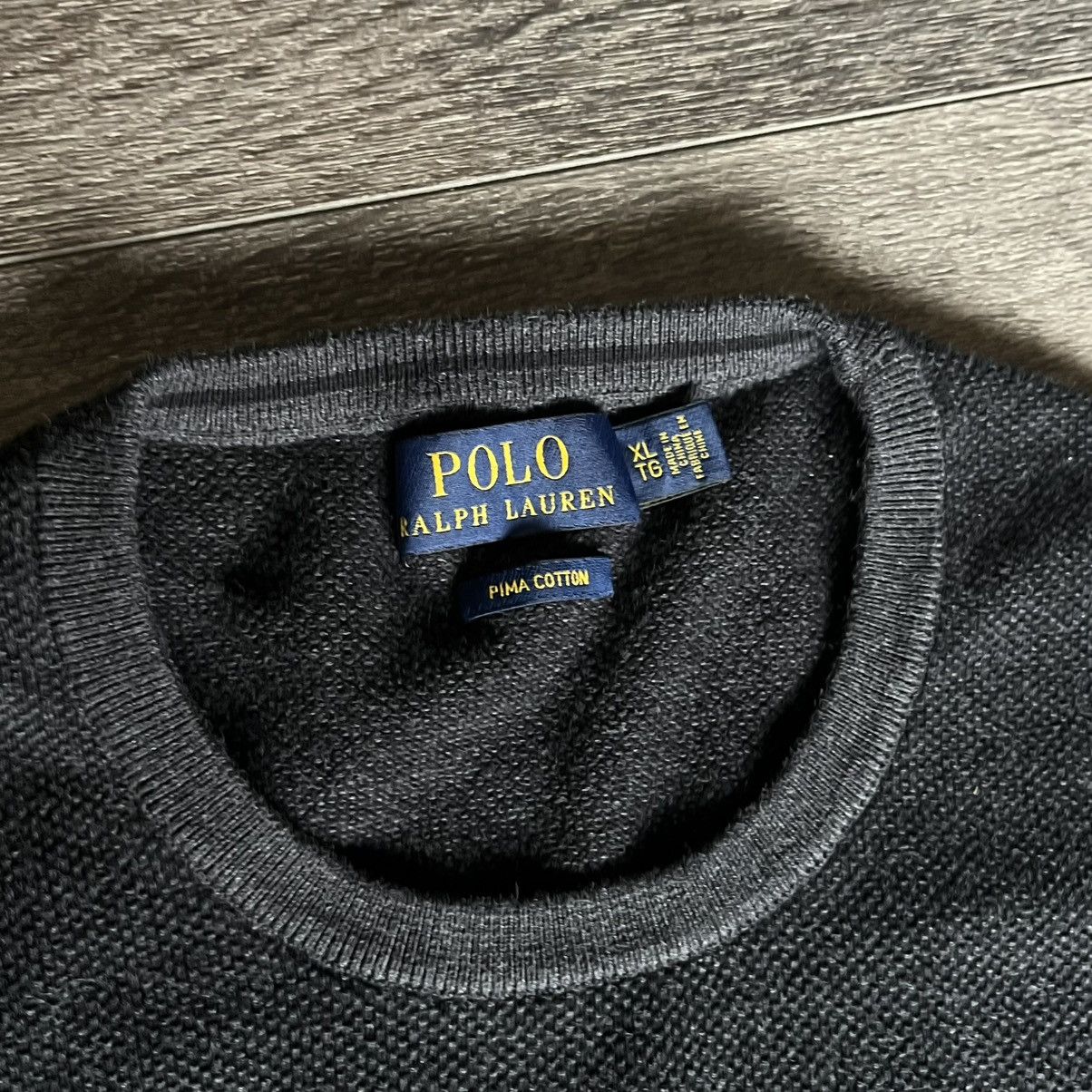 Polo Ralph Lauren Polo Ralph Lauren Small Logo Pima Cotton Crewneck Sweatshirt Size US XL / EU 56 / 4 - 5 Thumbnail