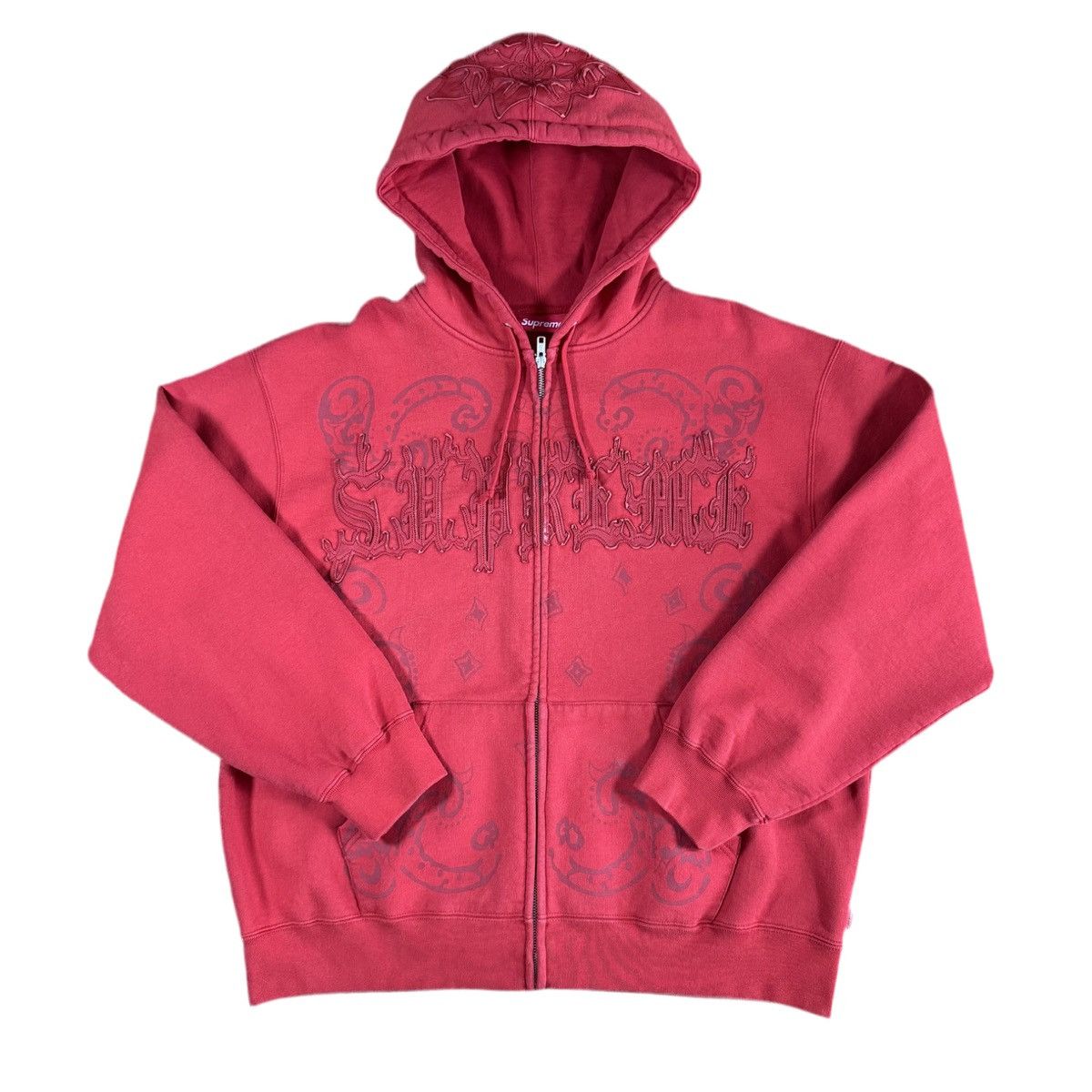 Nike × Supreme Supreme x Nike Leather Appliqué Hoodie | Grailed