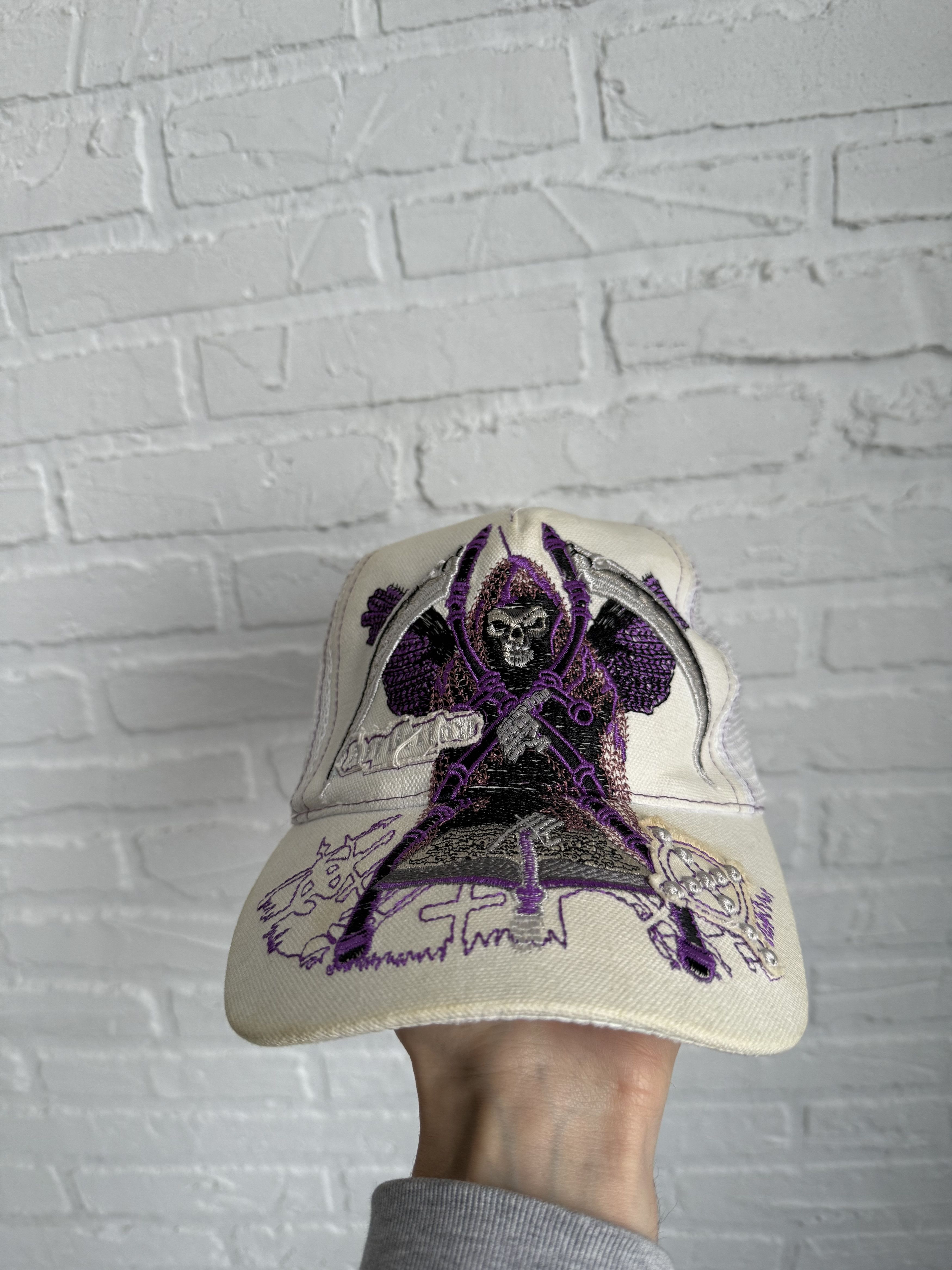 Affliction Y2K Affliction death skull punk cap Size ONE SIZE - 1 Thumbnail