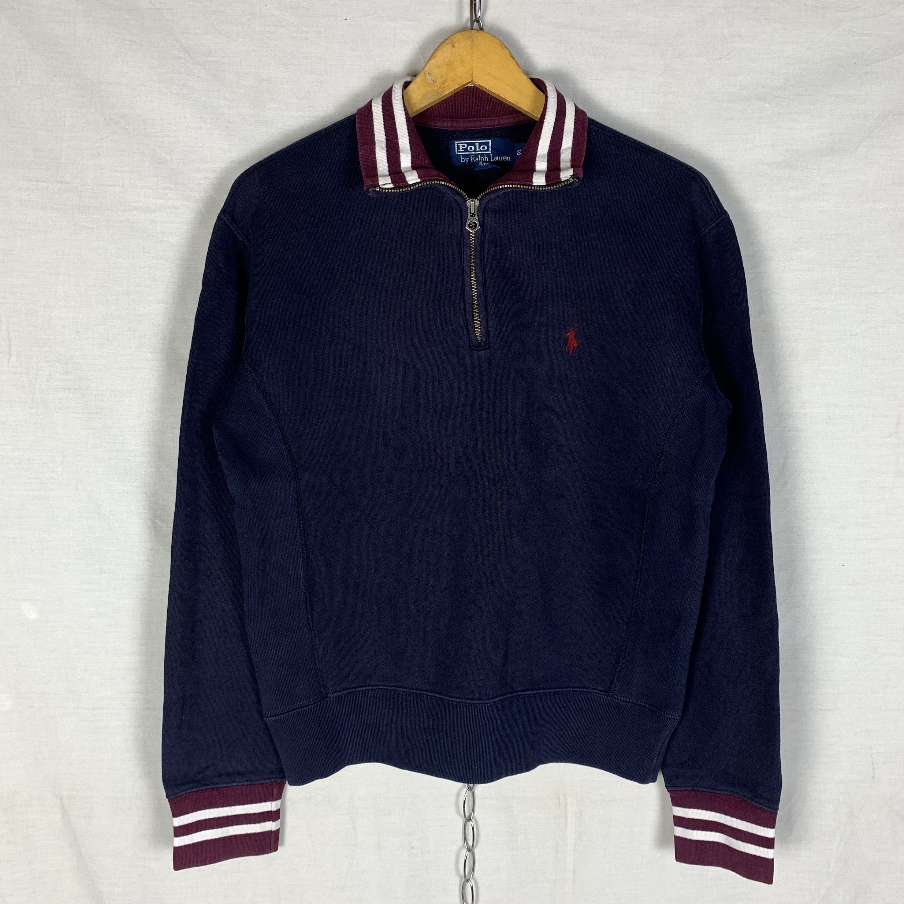Polo Ralph Lauren Vintage Polo Ralph Lauren Halfzip Sweatshirt Crewneck Size US S / EU 44-46 / 1 - 1 Thumbnail