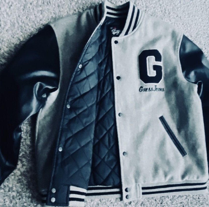 Guess Guess vintage Reversible varsity jacket Size US L / EU 52-54 / 3 - 3 Thumbnail