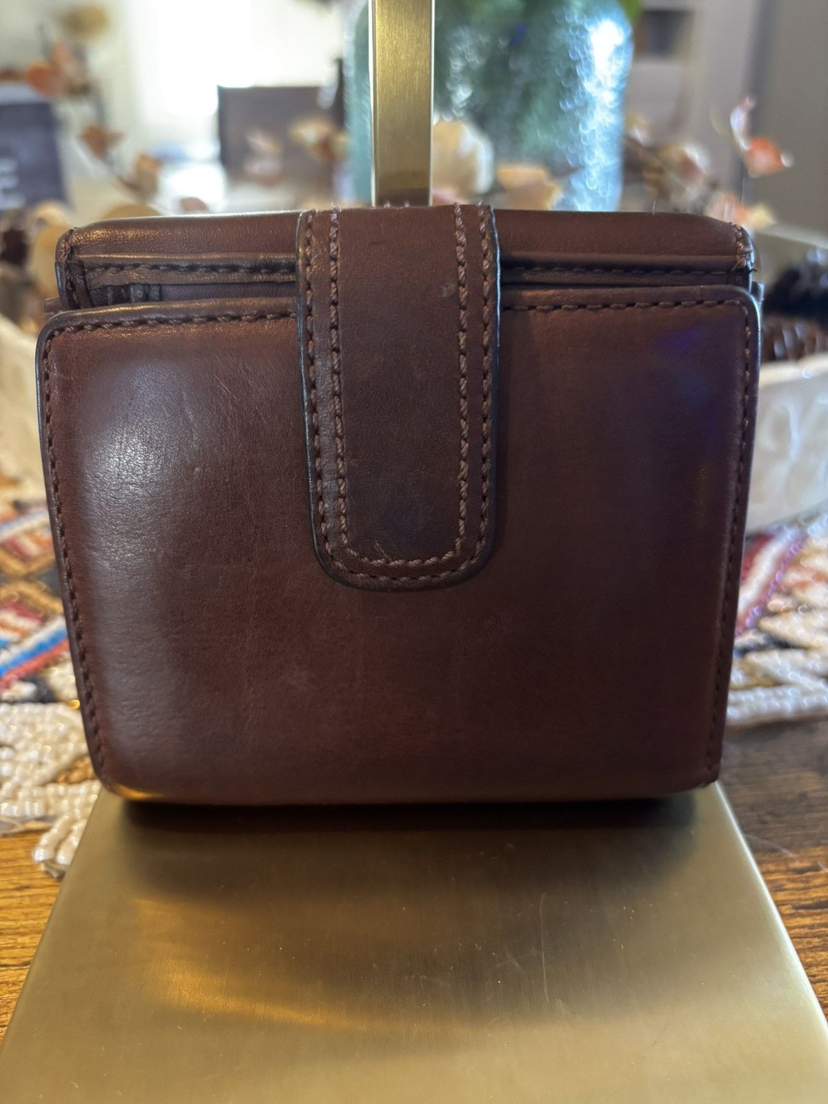 Coach Coach Y2K Brown Leather Trifold Wallet Size ONE SIZE - 2 Thumbnail