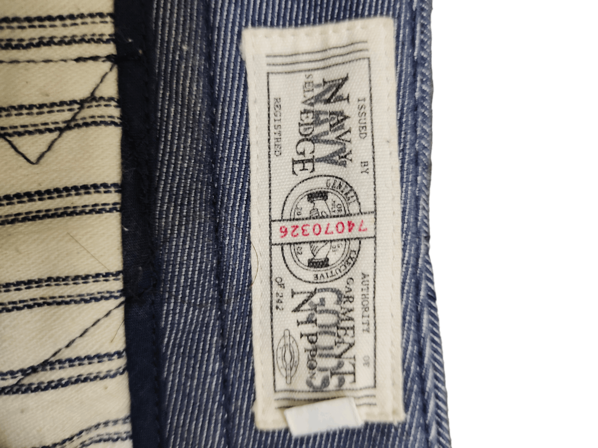 Japanese Brand Vintage Navy Buckle Back Denim Pants Inspired Wwii Size US 30 / EU 46 - 18 Thumbnail