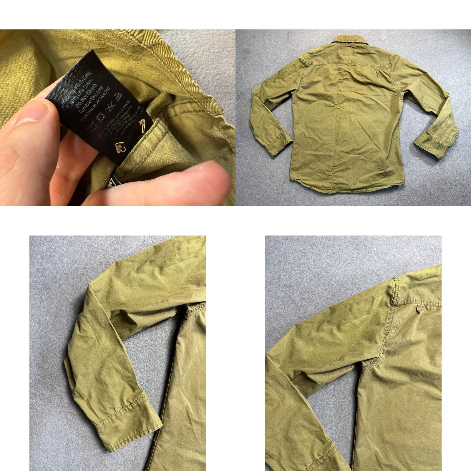 Obey OBEY military olive button up shirt long sleeve mens M size Size US M / EU 48-50 / 2 - 9 Thumbnail