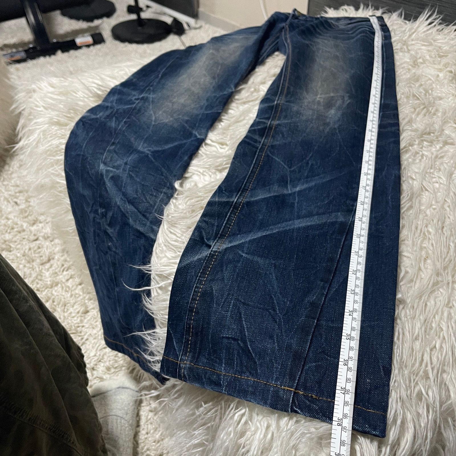 Hysteric Glamour × Undercover Vintage Japanese Brand Faded Wash Low-rise Denim Jeans Blue Size 30" / US 8 / IT 44 - 13 Thumbnail