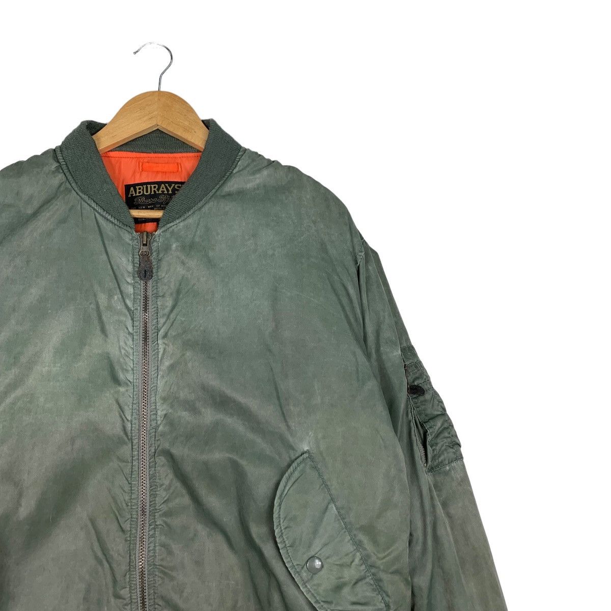 Japanese Brand ABURAYSIA Green Bomber Jacket #1024-C46 Size US L / EU 52-54 / 3 - 5 Thumbnail