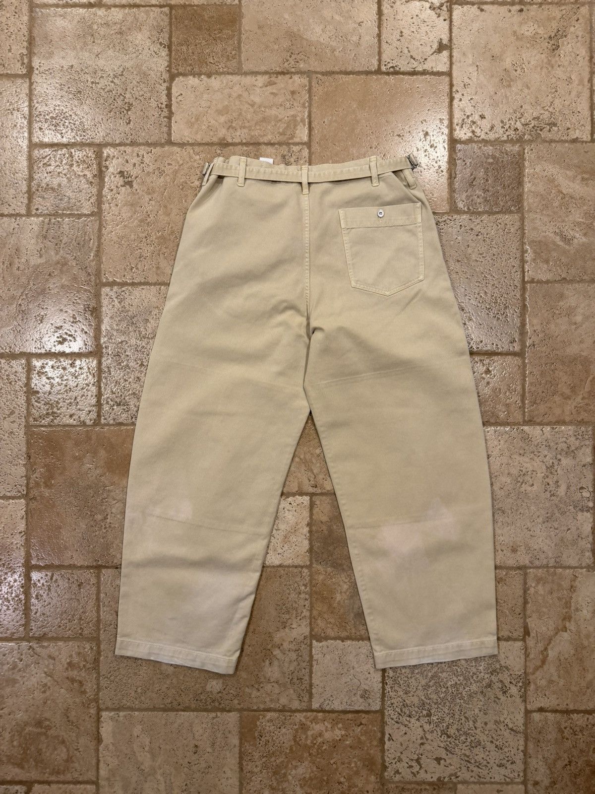 Lemaire Lemaire Wide Leg Back Belt Twisted Tan Carpenter Knee Pants Size US 34 / EU 50 - 9 Thumbnail
