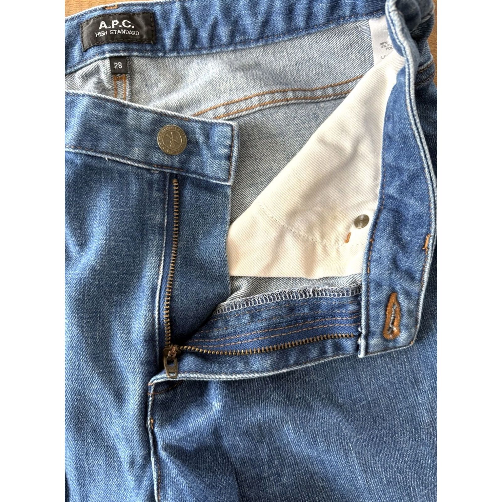 A.P.C. A.P.C. Slim Jeans Womens Size 28 Denim Light Wash 5-Pocket City Luxury Modern Minimalist jeans Women Size 30" / US 8 / IT 44 - 6 Thumbnail