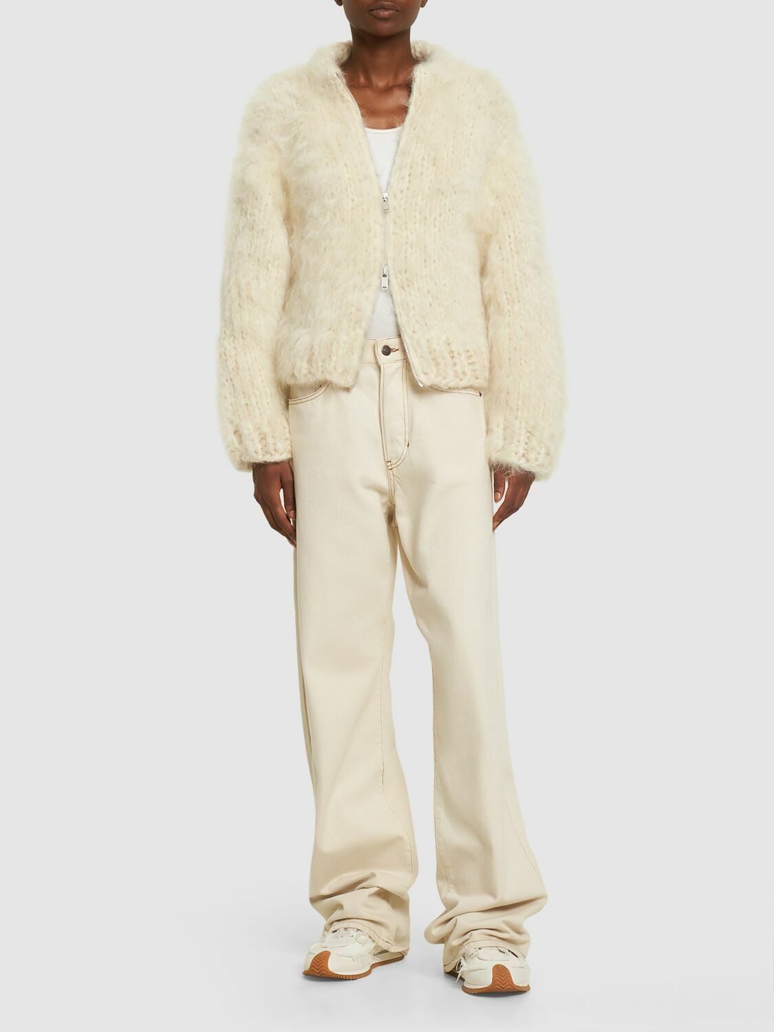 Jil Sander o1y1025 Cardigan in Ivory Size S / US 4 / IT 40 - 5 Thumbnail