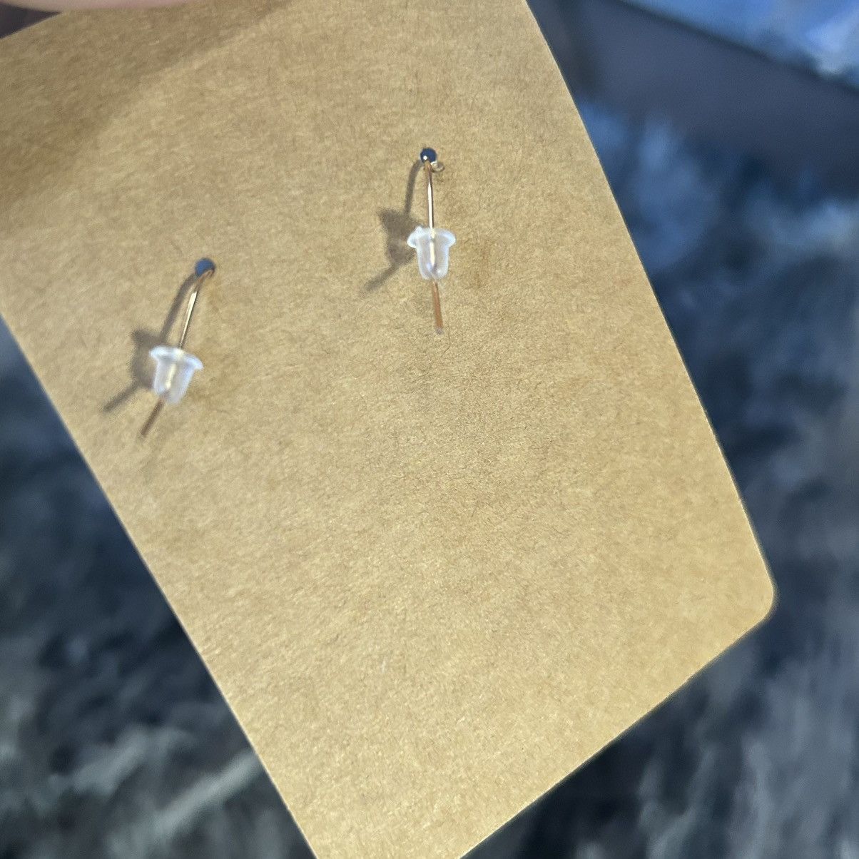 Handmade Handcrafted elegant genuine garnet agate earrings Size ONE SIZE - 4 Thumbnail