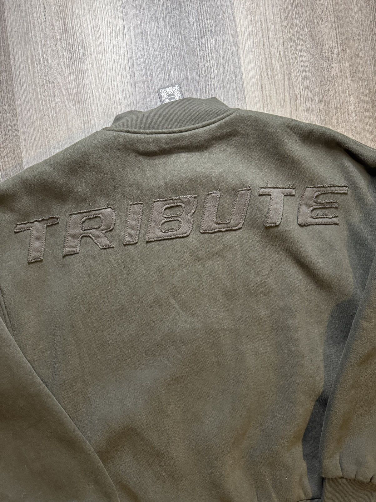 Richie Le Collection Tribute Fleece Bomber Jacket Olive Size US L / EU 52-54 / 3 - 7 Thumbnail