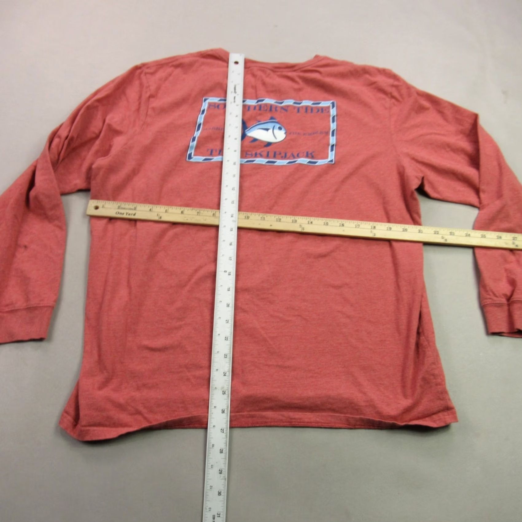Southern Tide Southern Tide Shirt Mens XL Long Sleeve Crew Neck Casual Pink Lightweight Shirt Size US XL / EU 56 / 4 - 7 Thumbnail