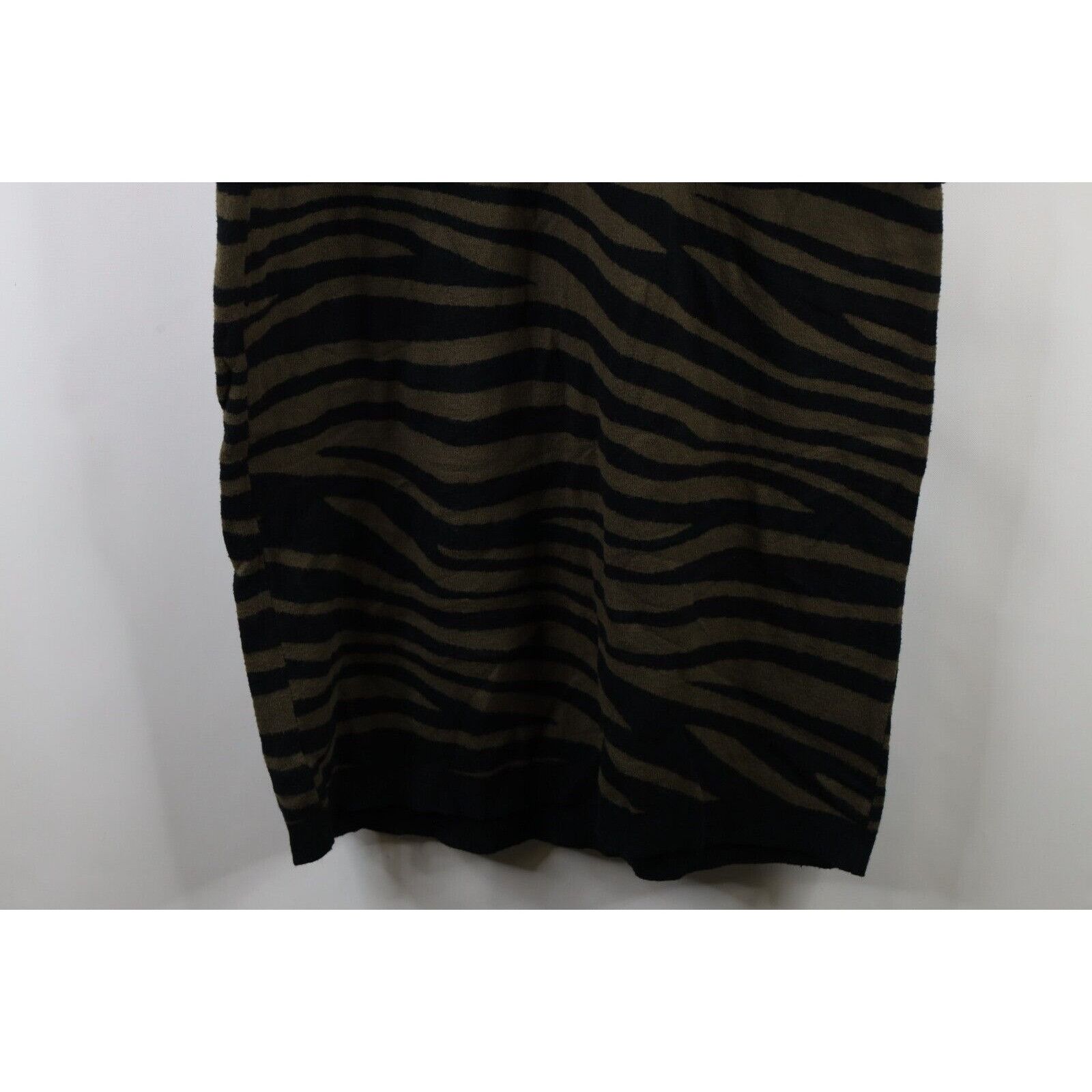 Other Lane Bryant Zebra Striped Knit Long Sleeve Dress Size 4XL / US 24-26 - 12 Thumbnail