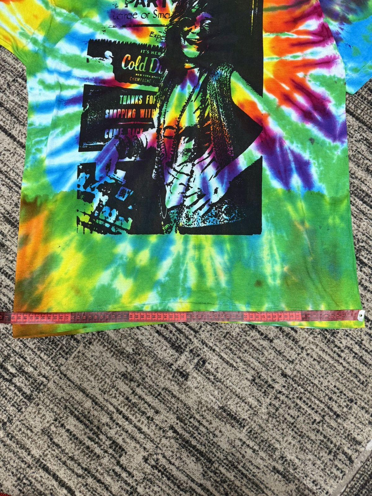Fruit Of The Loom Vintage 90s Janis Joplin Tyie Die Size US XL / EU 56 / 4 - 11 Thumbnail