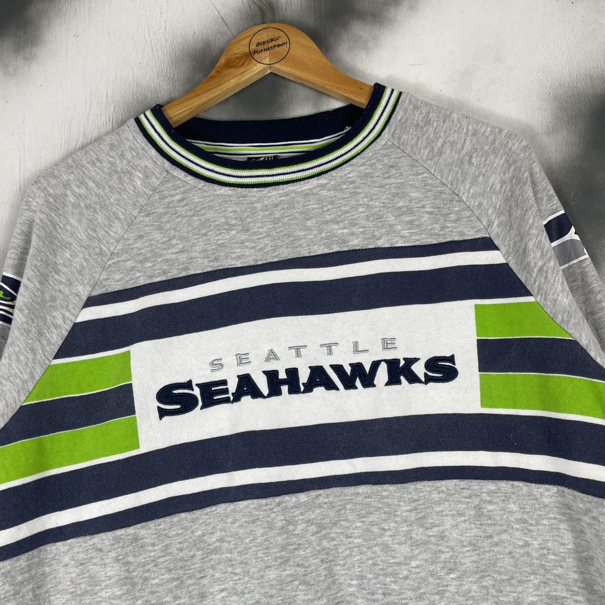 NFL NFL SEATTLE SEAHAWKS TEAM APPEAREL SWRATSHIRT Size US L / EU 52-54 / 3 - 5 Thumbnail
