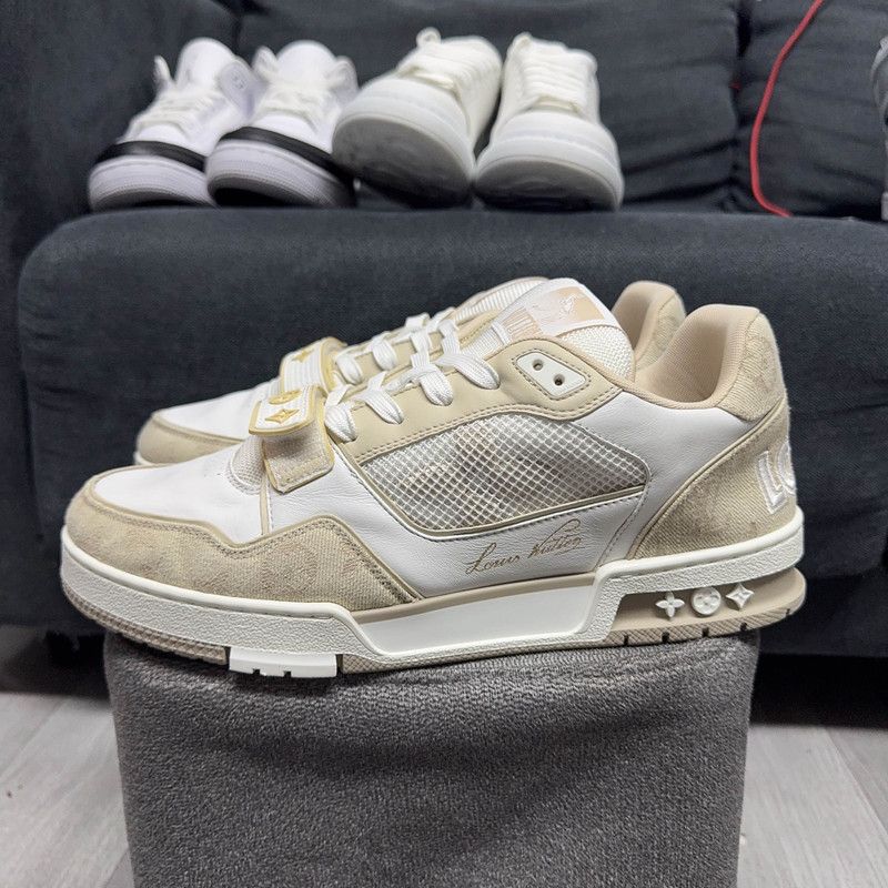 Louis Vuitton Louis Vuitton Low-Top Trainer - Khaki Colorway 0089 Size US 9.5 / EU 42-43 - 1 Thumbnail