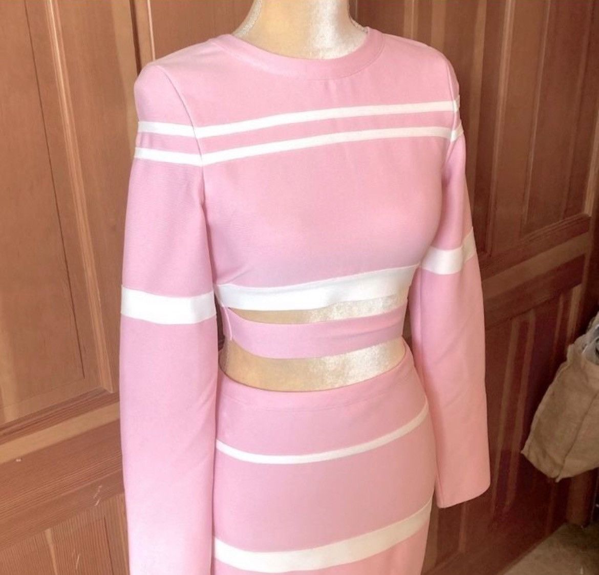 Designer × Other NWT, Lavishly Paris Women’s Pretty Pink Skirt Suit Set Size M / US 6-8 / IT 42-44 - 13 Thumbnail